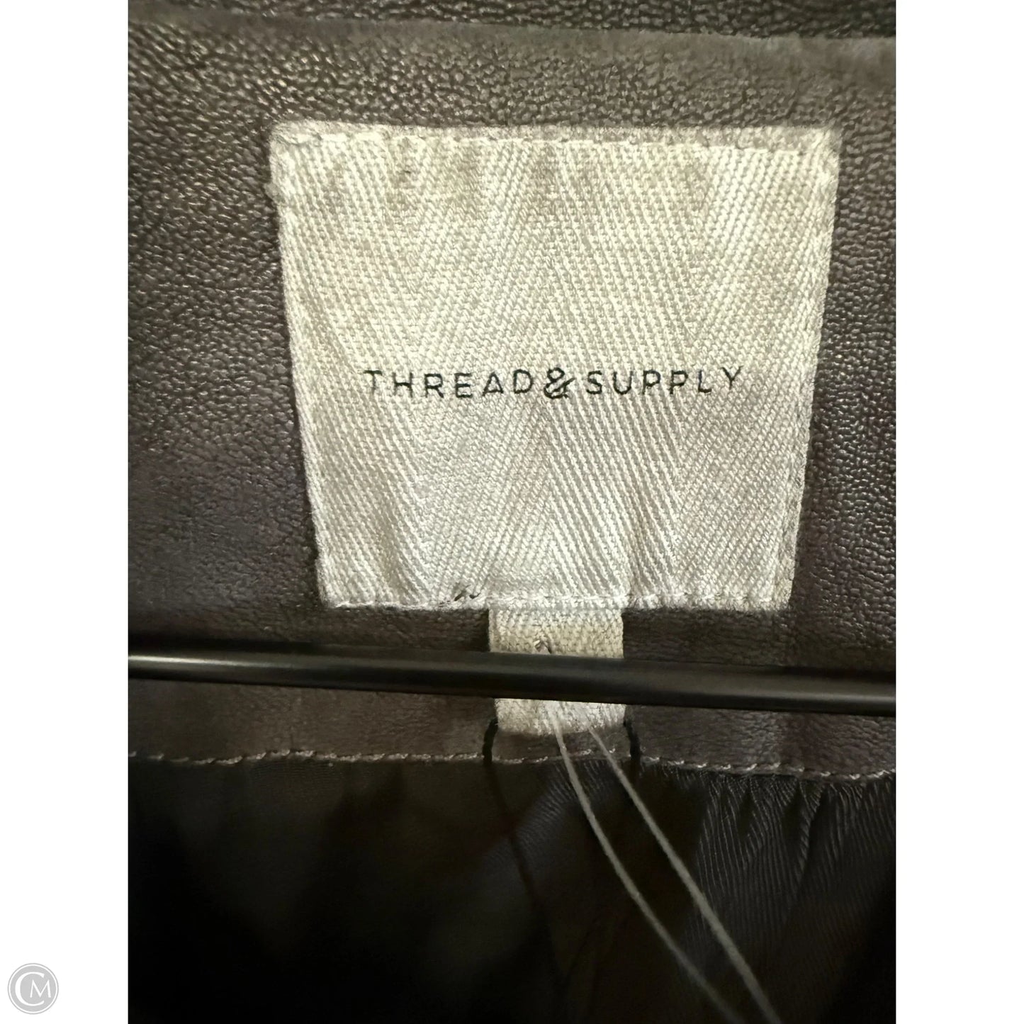 Jacket Moto By Thread And Supply In Black, Size: L