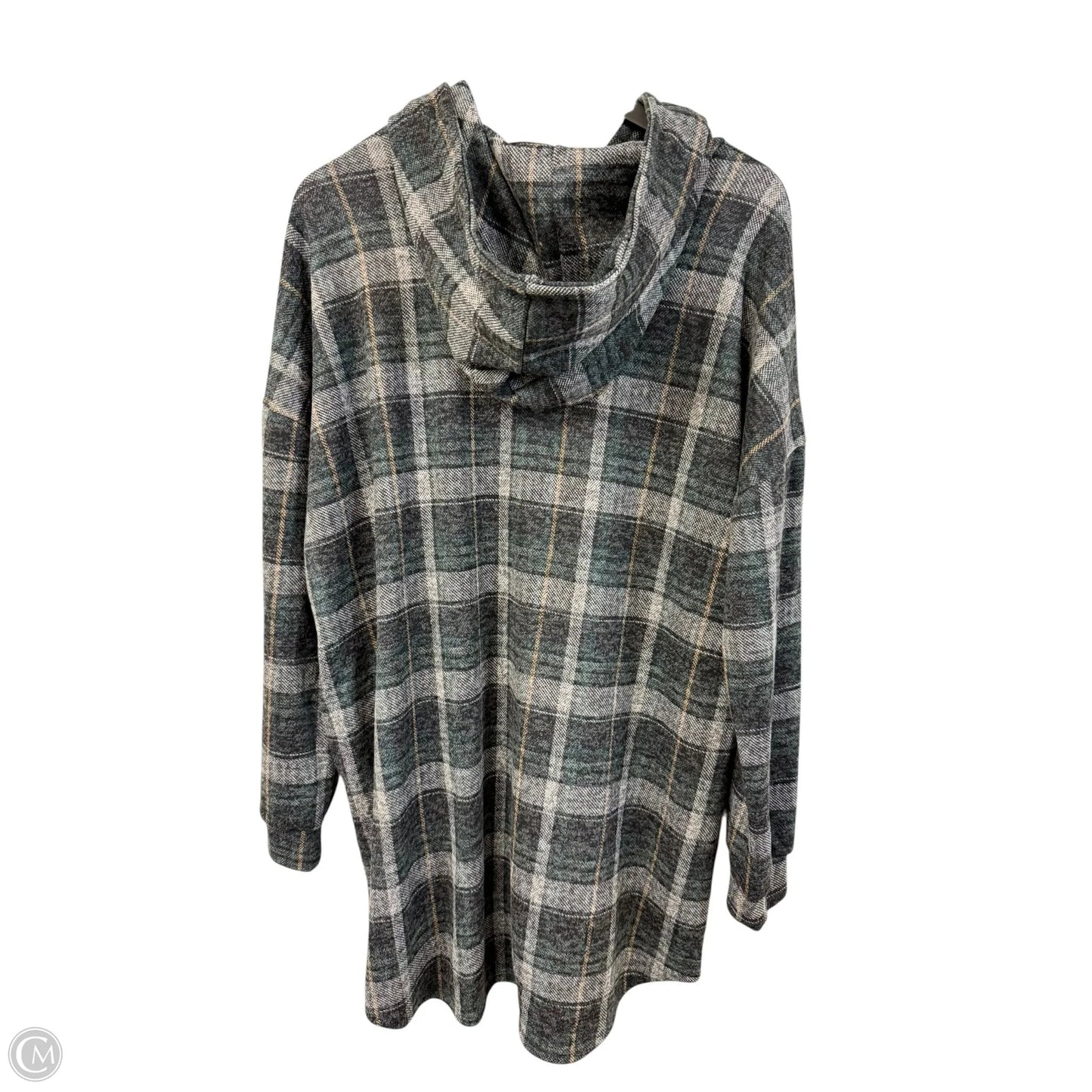 Jacket Shirt By Heimish Usa In Plaid Pattern, Size: L