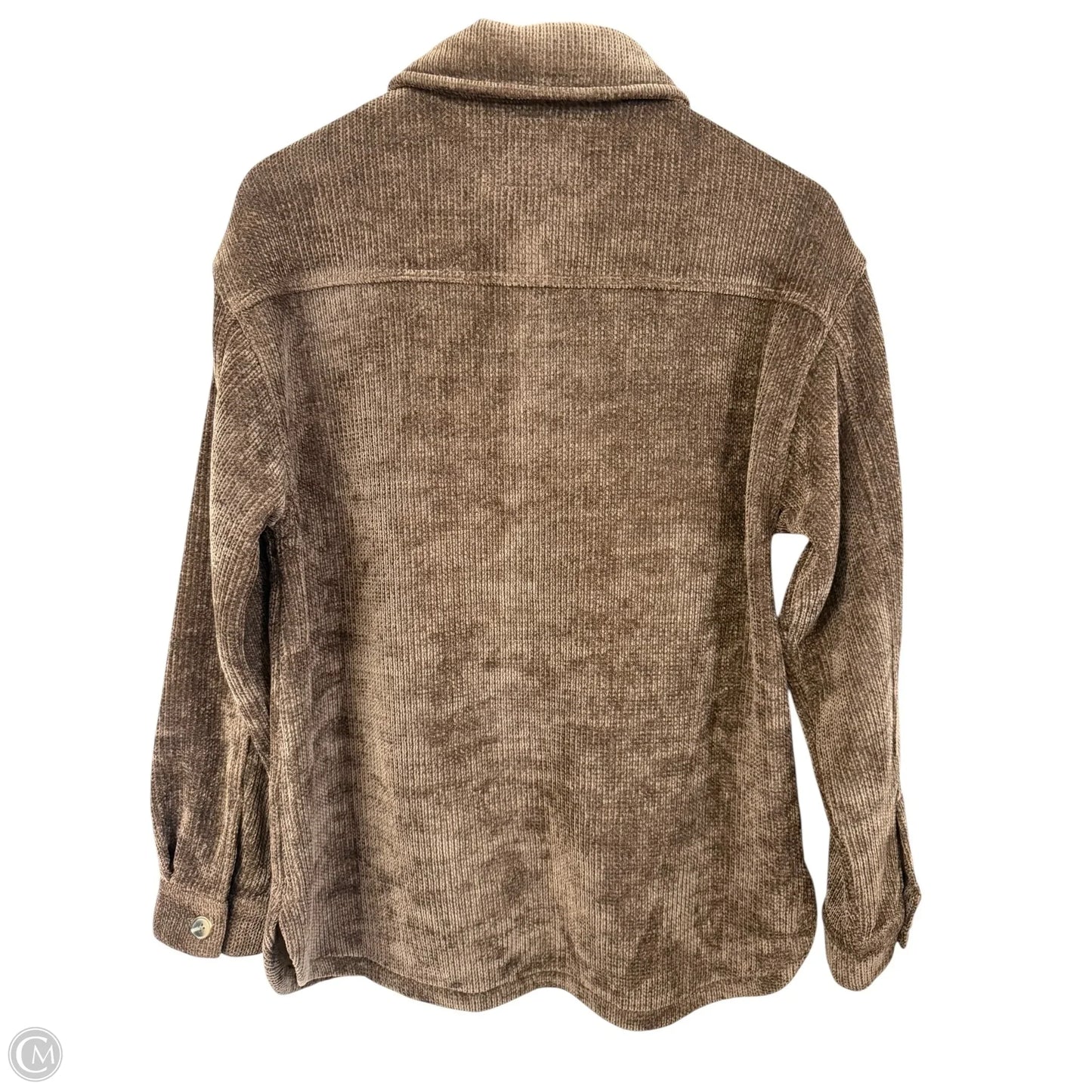 Jacket Shirt By Thread And Supply In Brown, Size: S