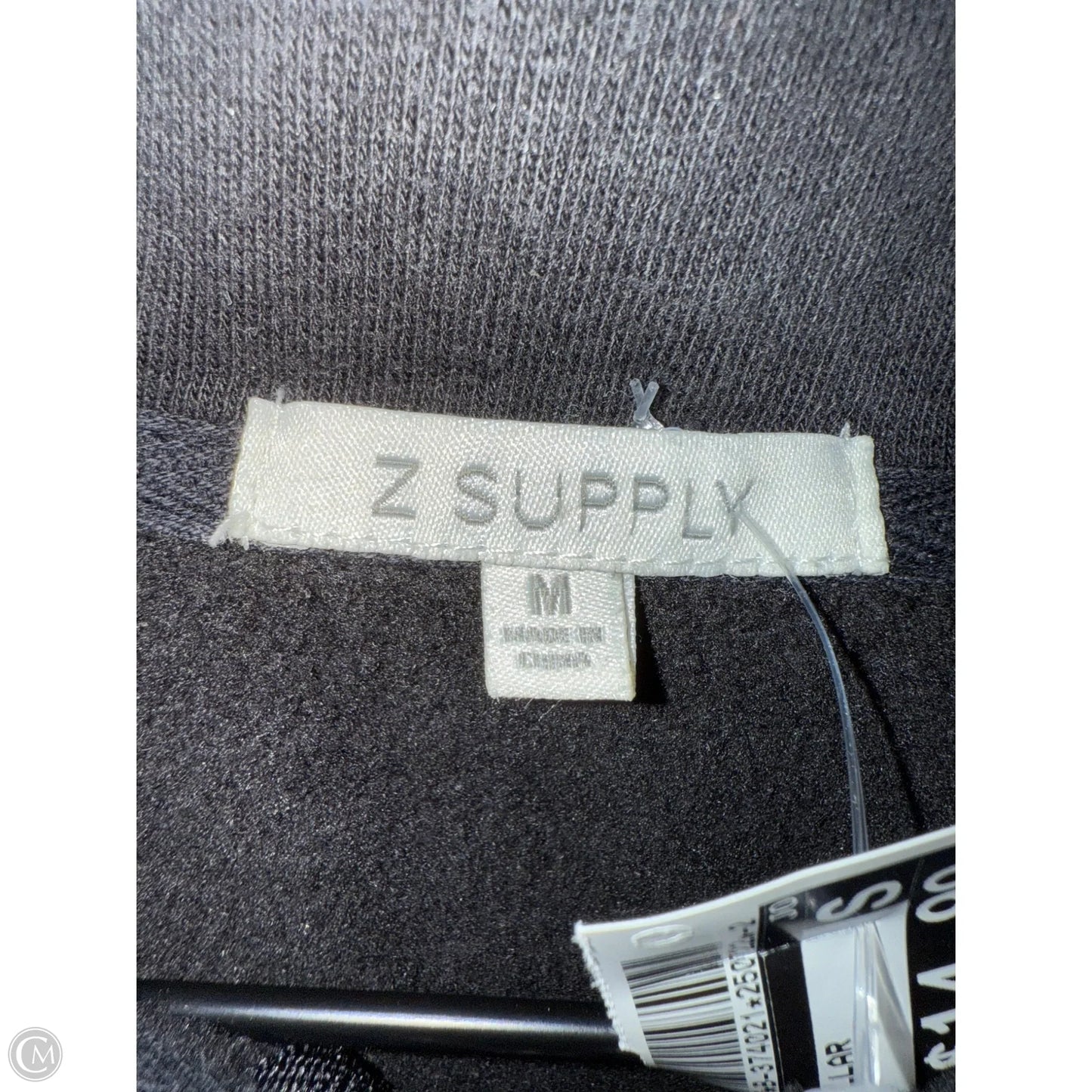 Sweatshirt Collar By Z Supply In Black, Size: M