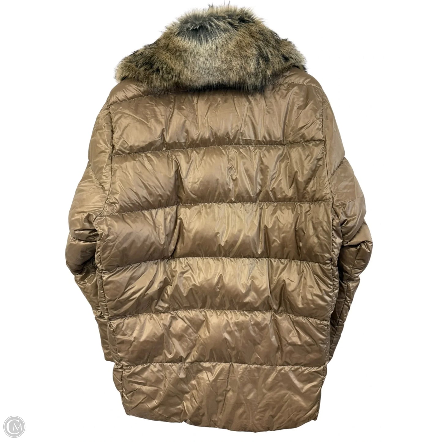 Coat Puffer & Quilted By Lauren By Ralph Lauren In Beige, Size: M