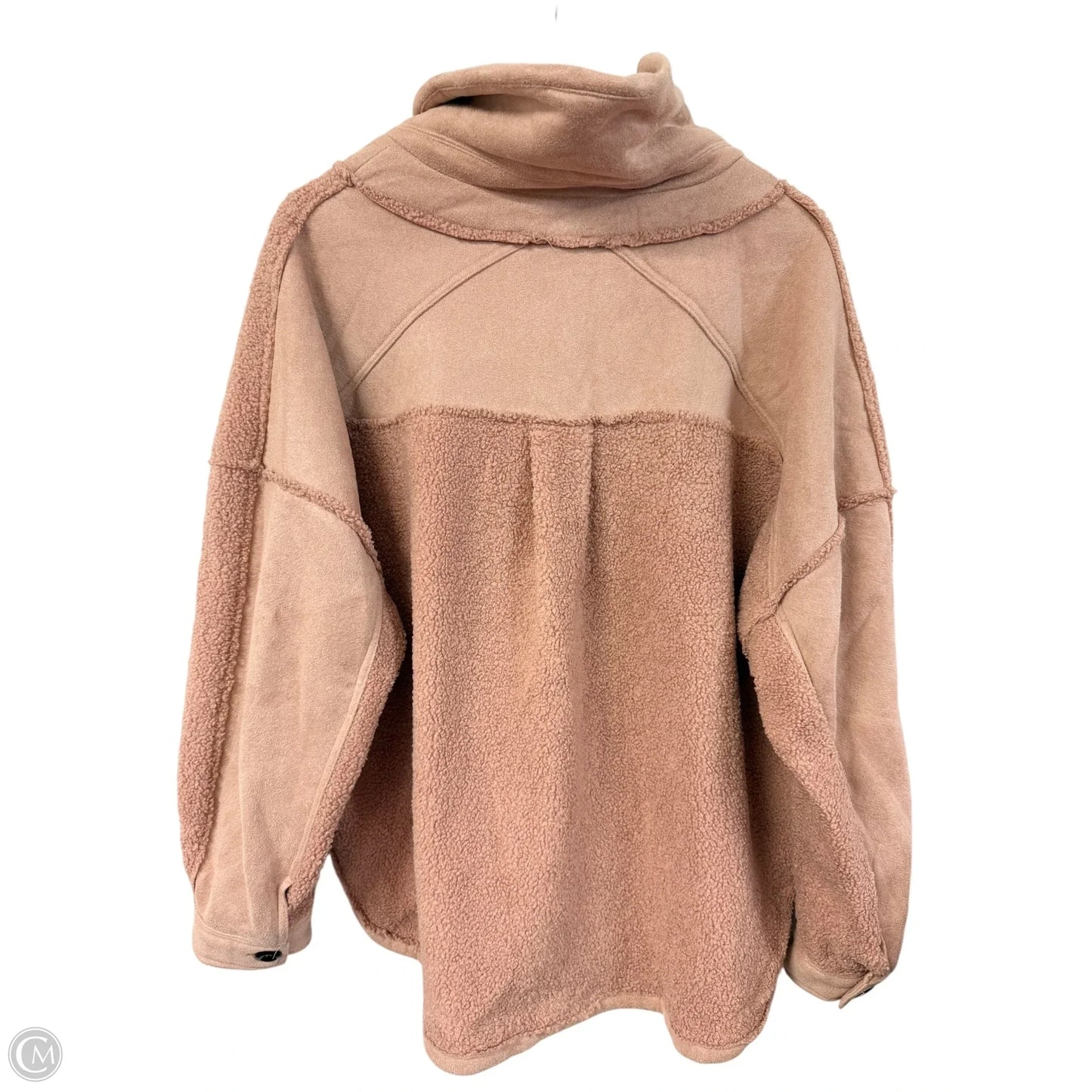 Jacket Faux Fur & Sherpa By Listicle In Pink, Size: L