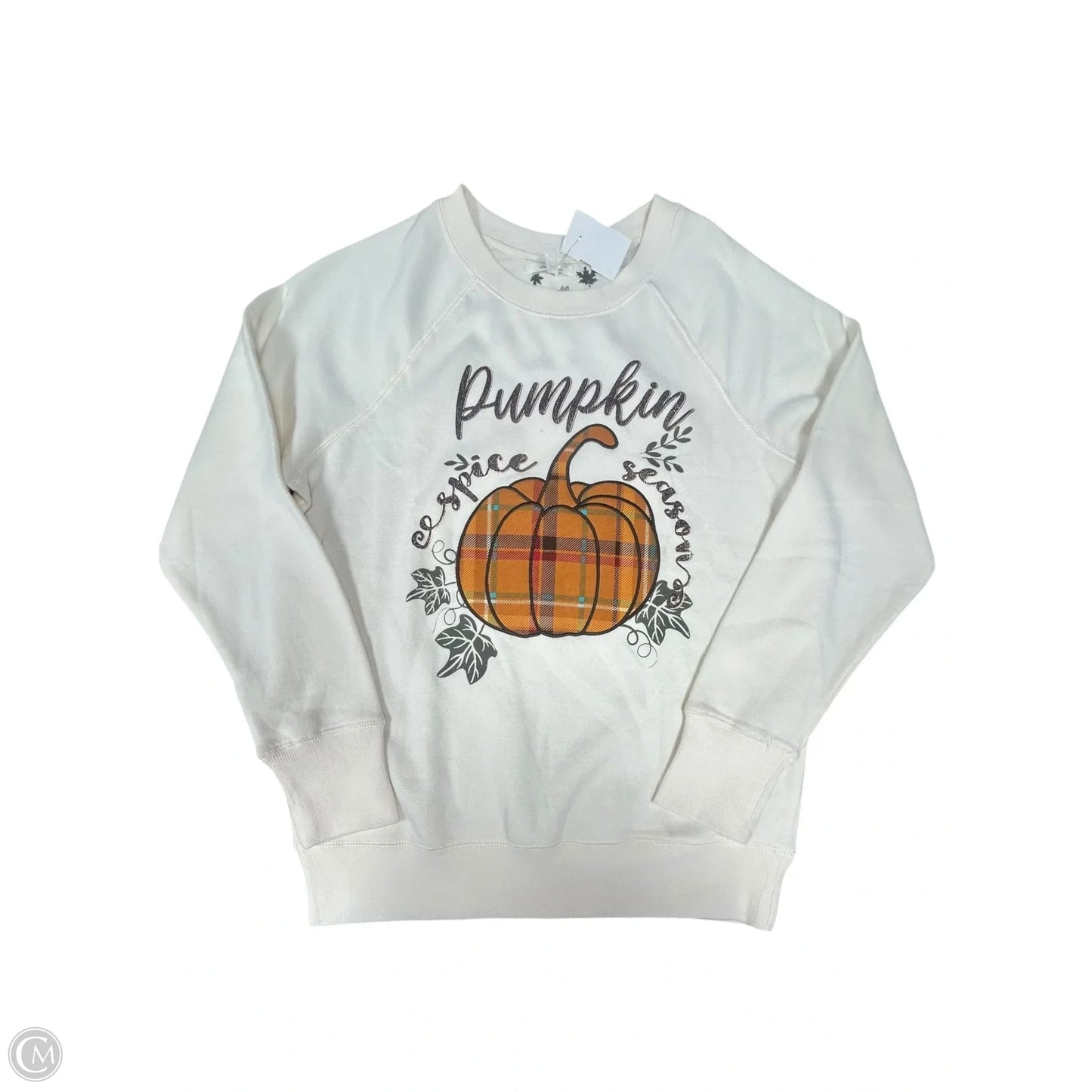 Sweatshirt Crewneck By Maurices In Cream, Size: Xs