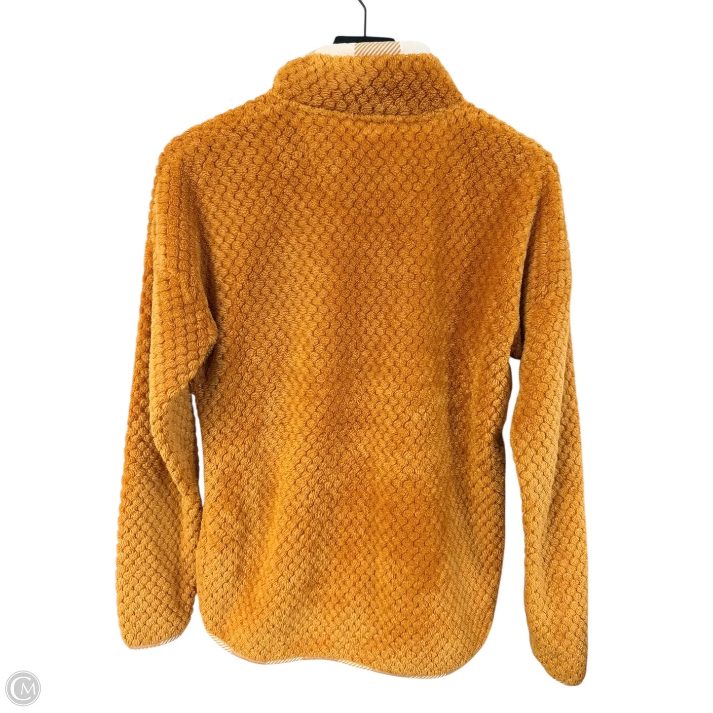 Sweatshirt Collar By Simply Southern In Yellow, Size: S
