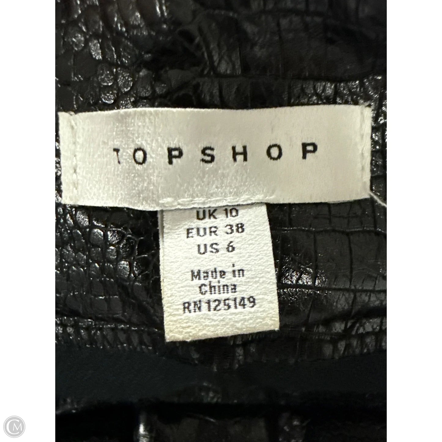 Shorts By Top Shop In Black, Size: 6