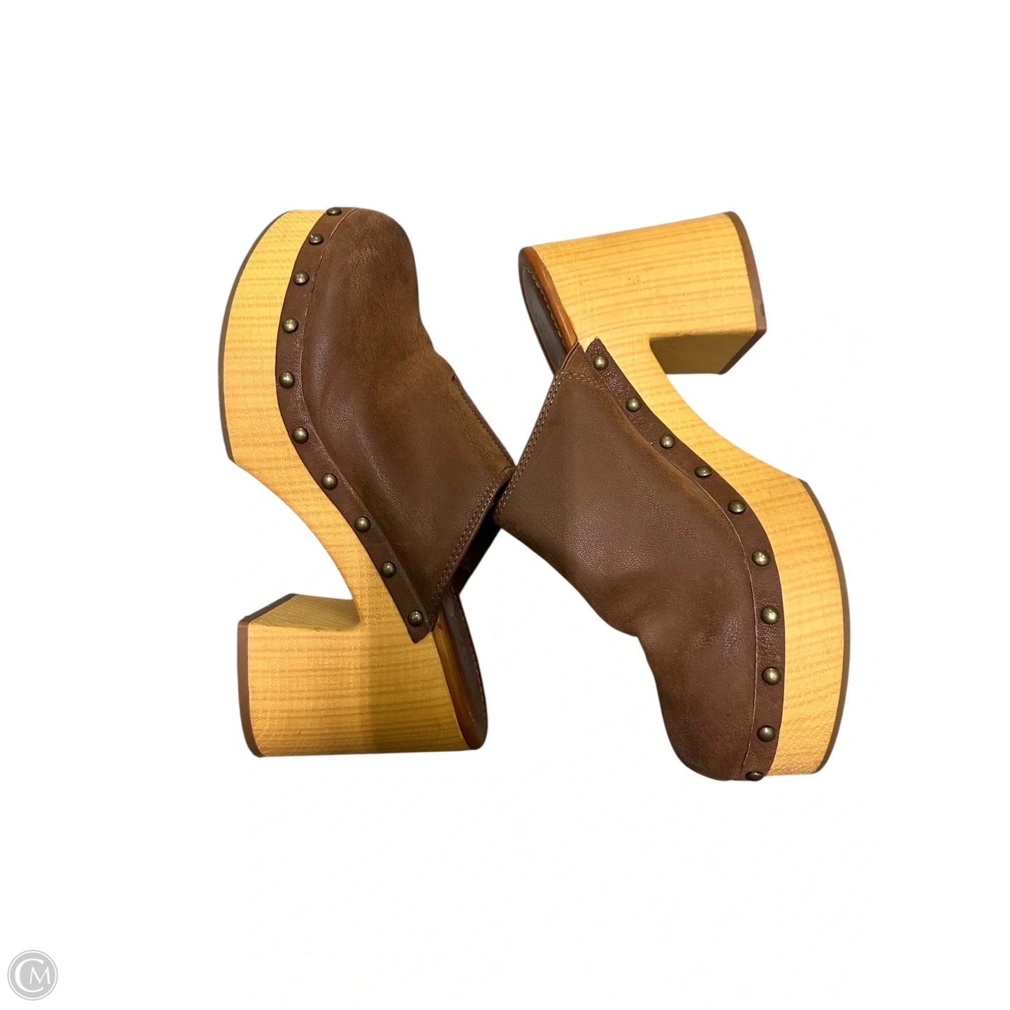 Shoes Heels Block By Mia In Brown, Size: 9.5