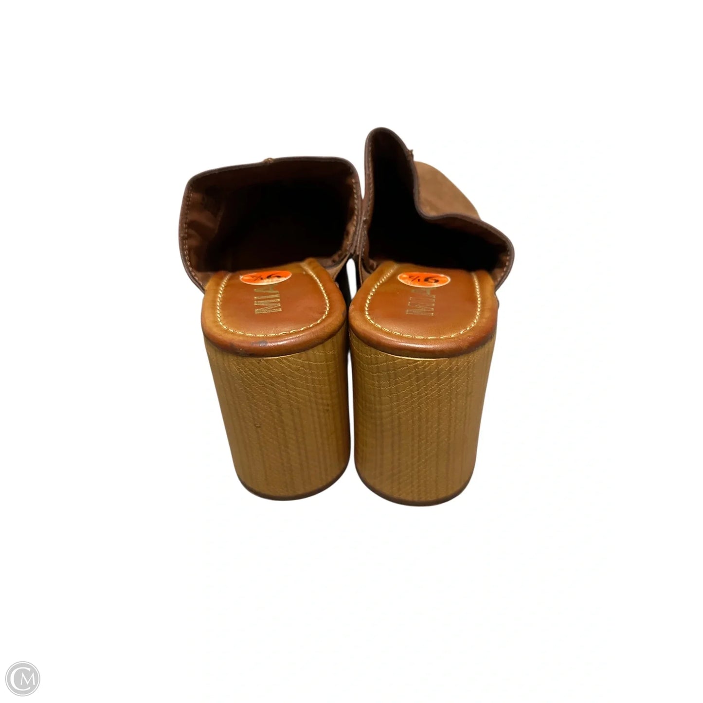 Shoes Heels Block By Mia In Brown, Size: 9.5