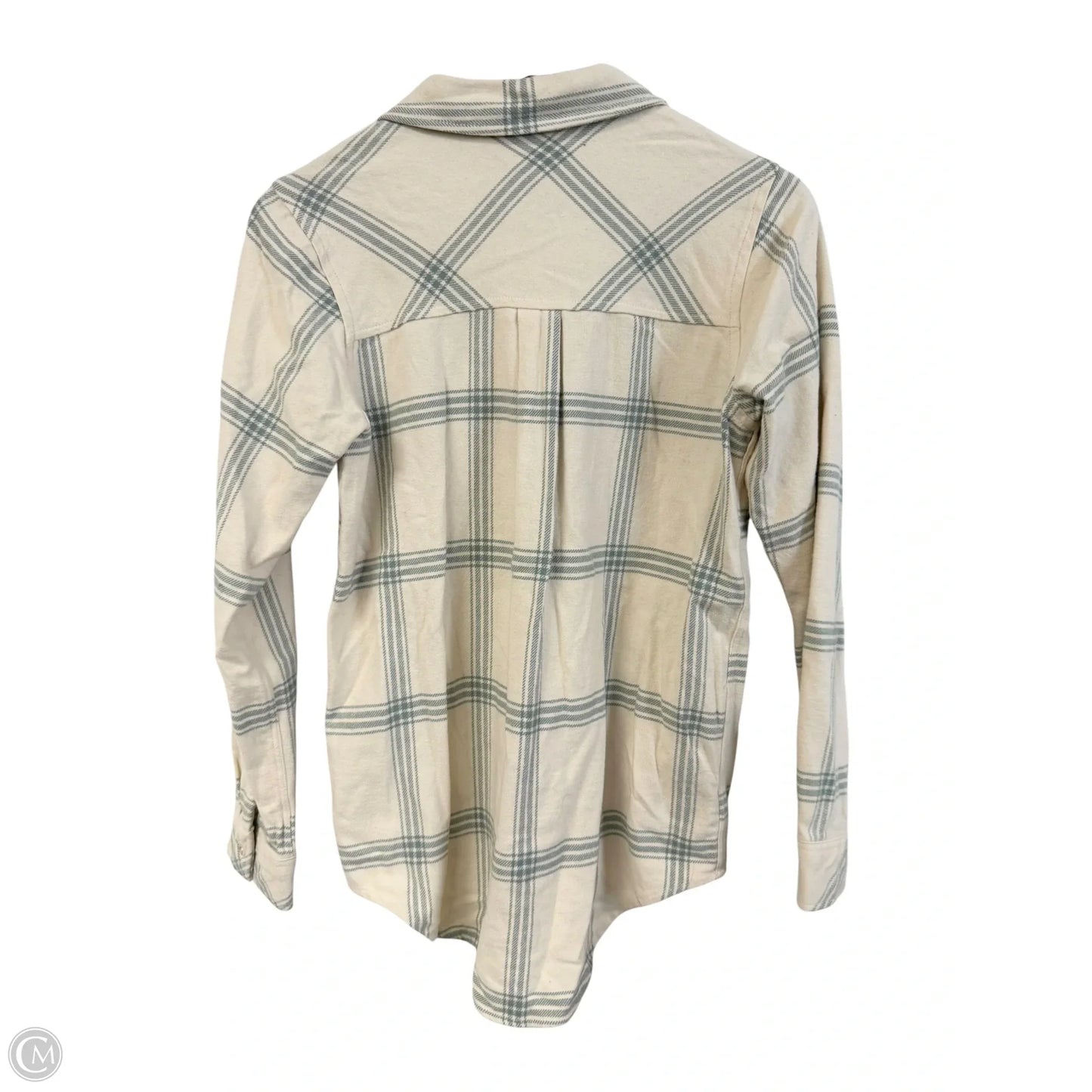 Jacket Shirt By Thread And Supply In Blue & Cream, Size: S
