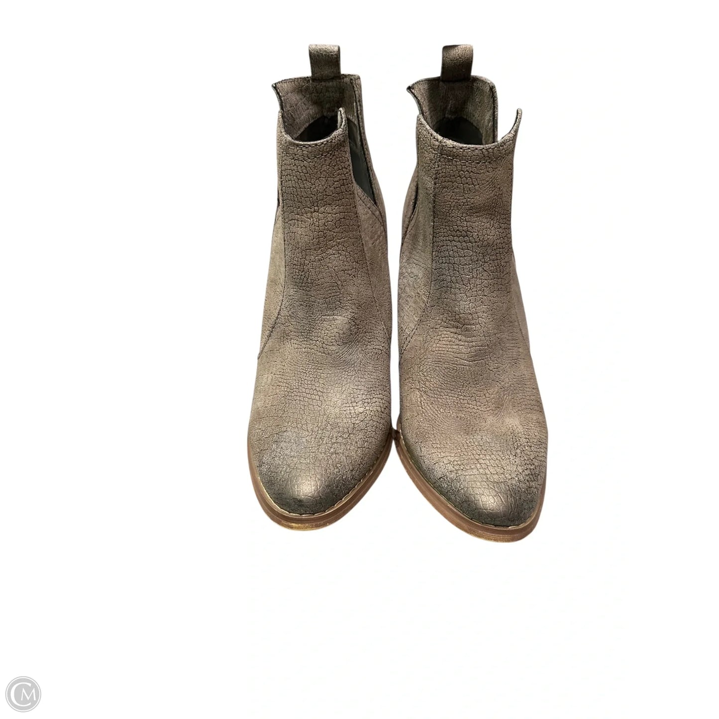 Boots Ankle Heels By Not Rated In Brown, Size: 8.5