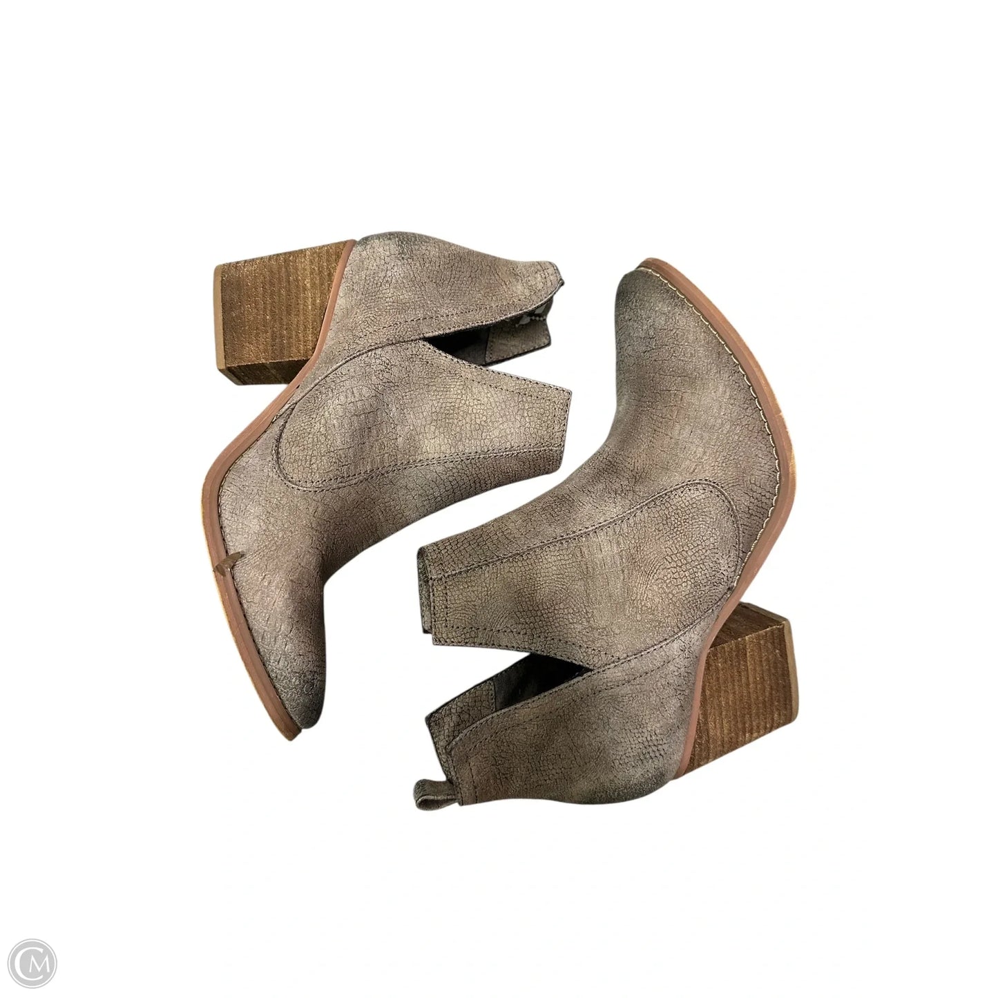 Boots Ankle Heels By Not Rated In Brown, Size: 8.5