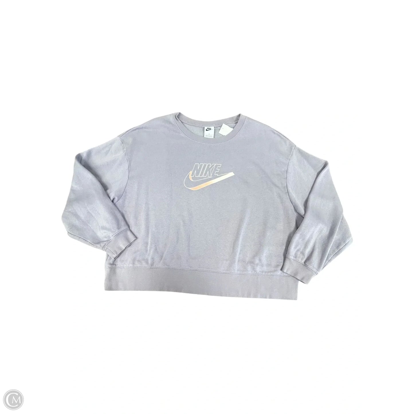 Sweatshirt Crewneck By Nike Apparel In Purple, Size: 2x