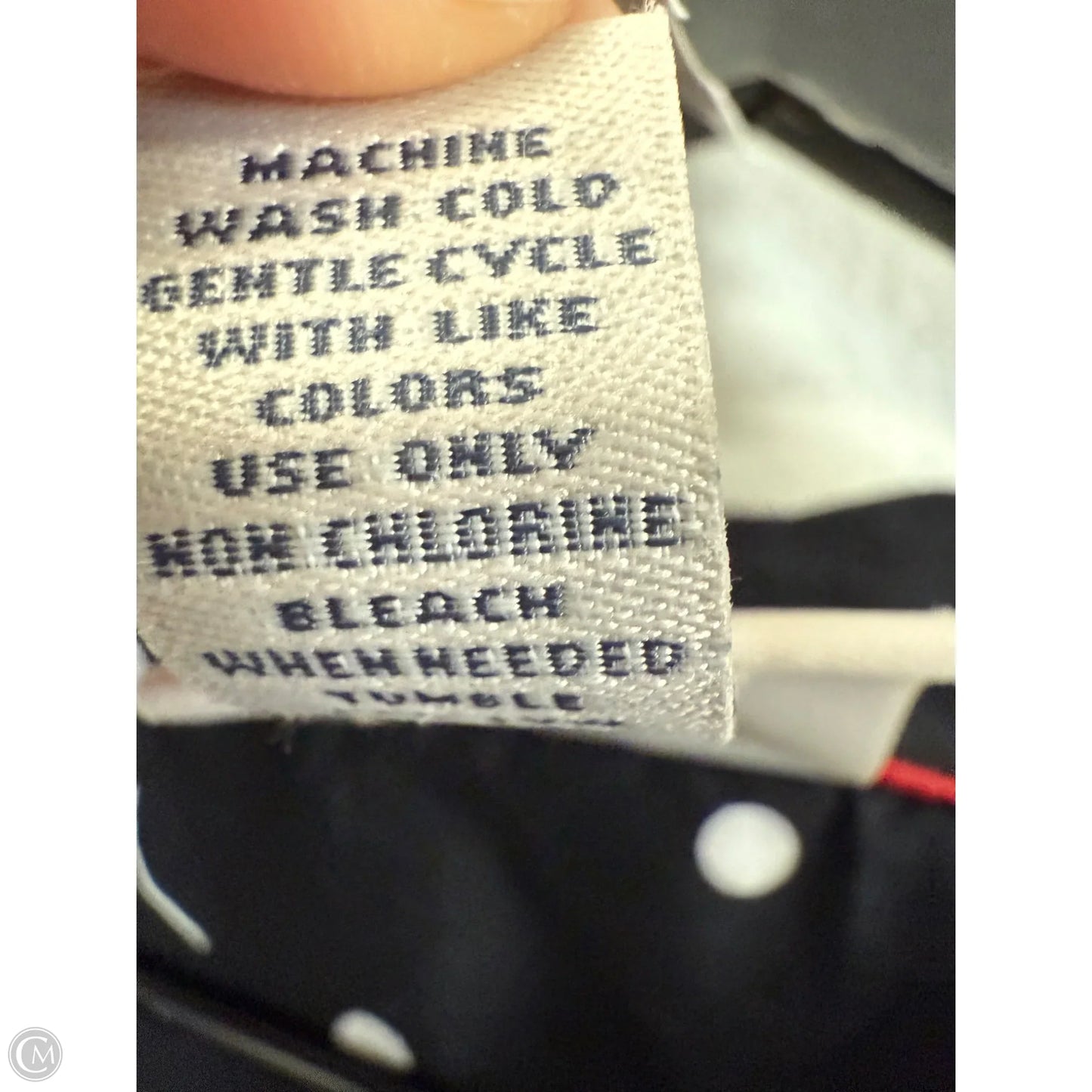 Blouse Short Sleeve By St Johns Bay In Black & White, Size: Xlp