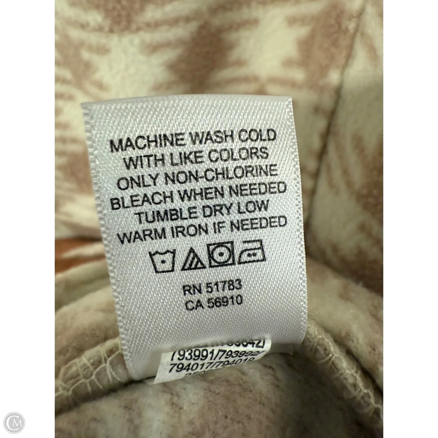 Jacket Shirt By Maurices In Tan, Size: M