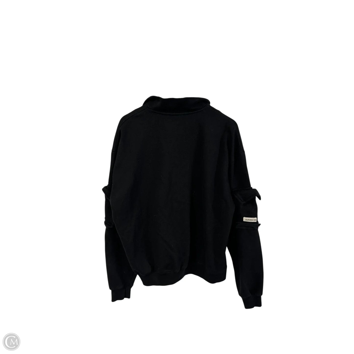 Sweatshirt Collar By Clothes Mentor In Black, Size: M