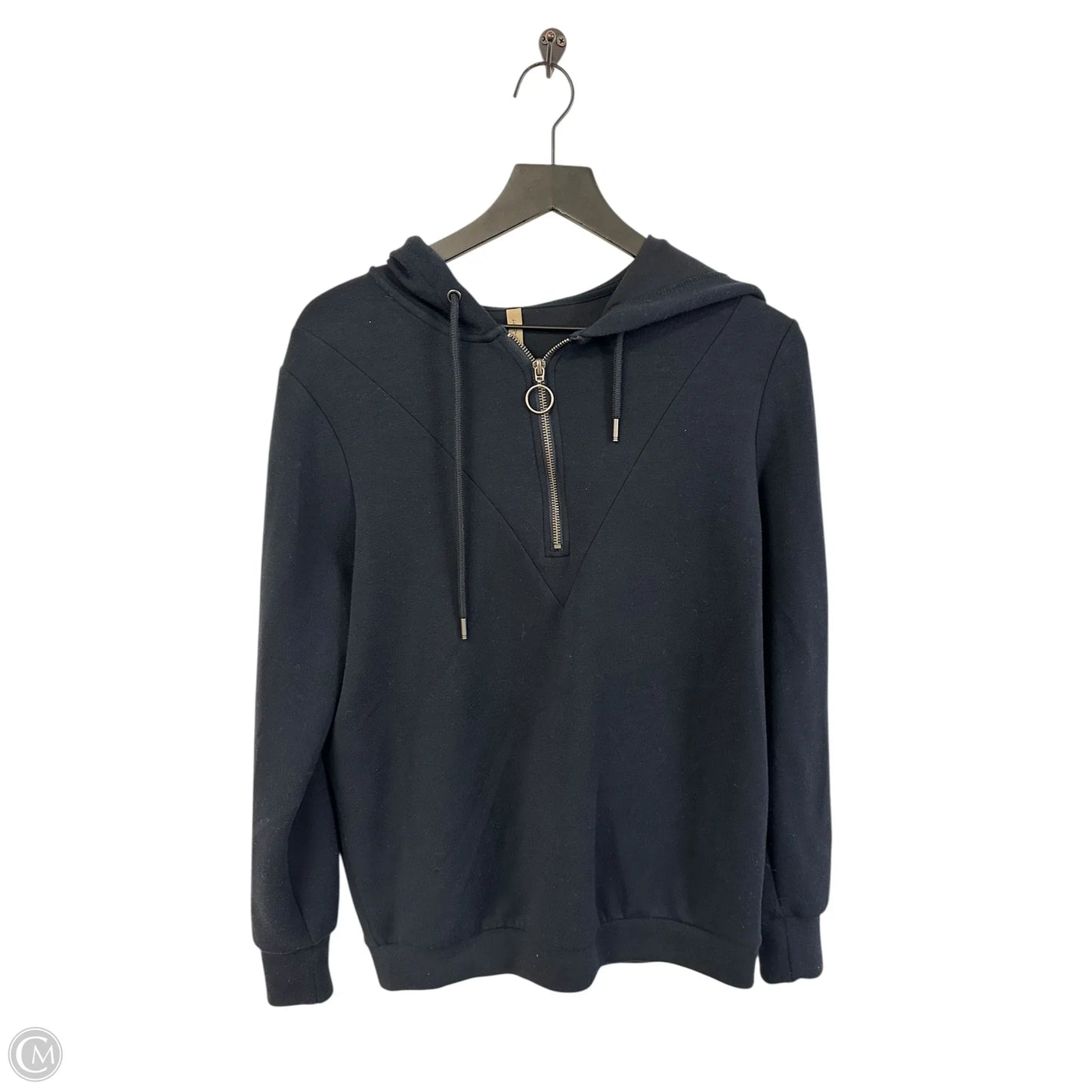 Sweatshirt Hoodie By Clothes Mentor In Navy, Size: L