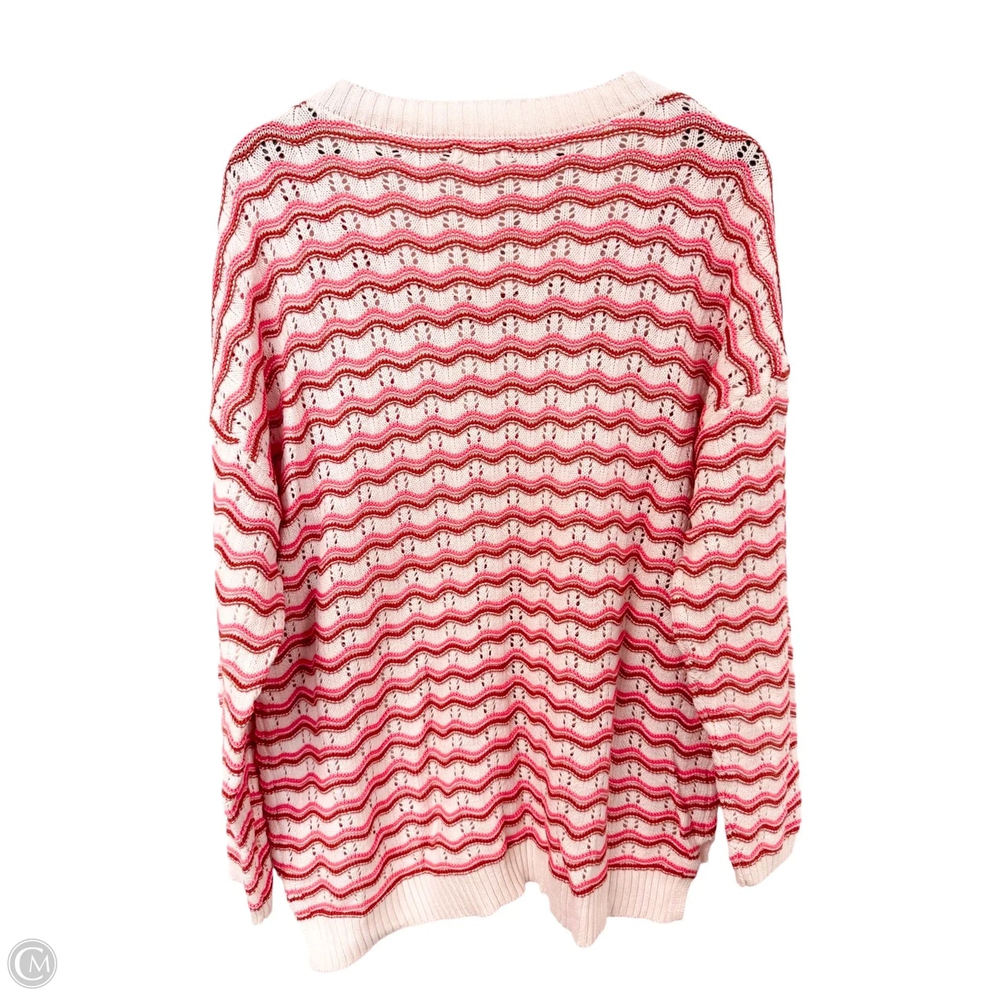 Sweater By Maurices In Brown & Pink, Size: Xl