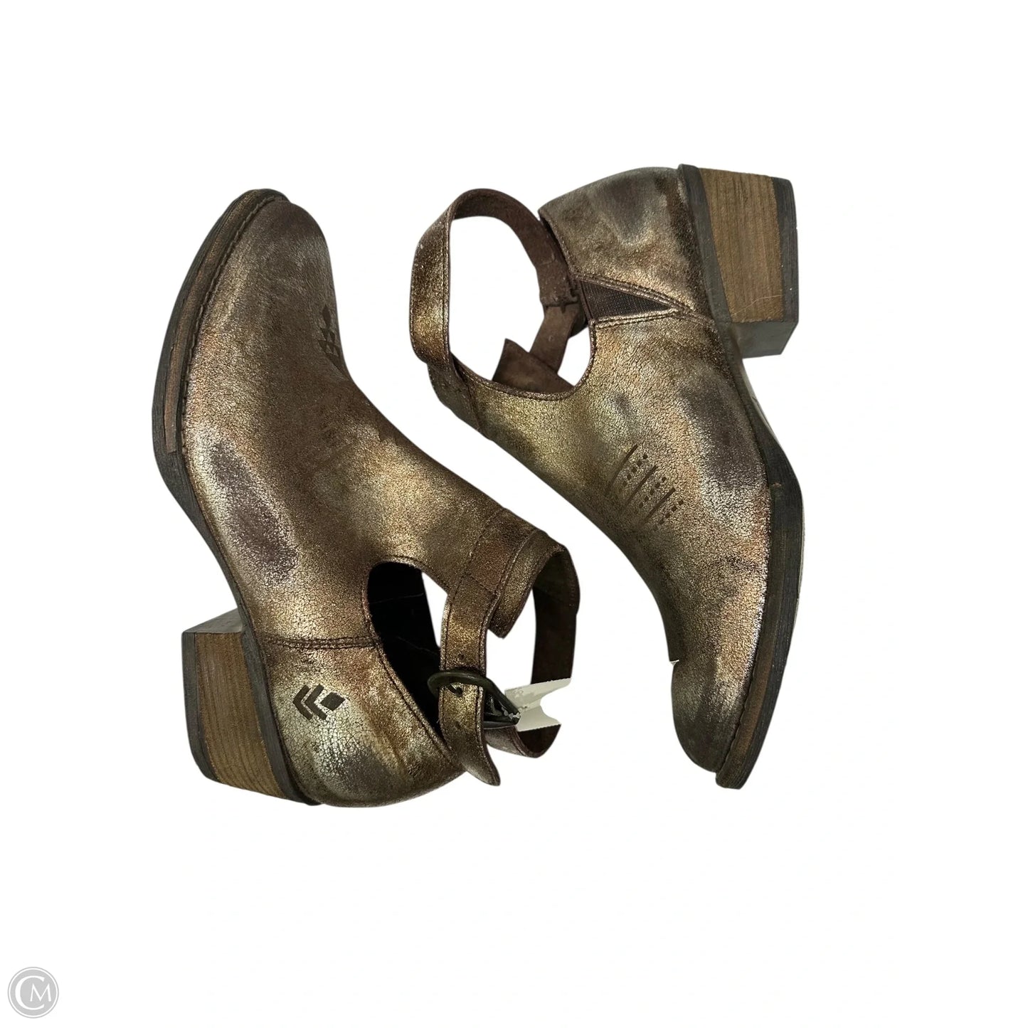 Boots Ankle Heels By Sbicca In Bronze, Size: 6