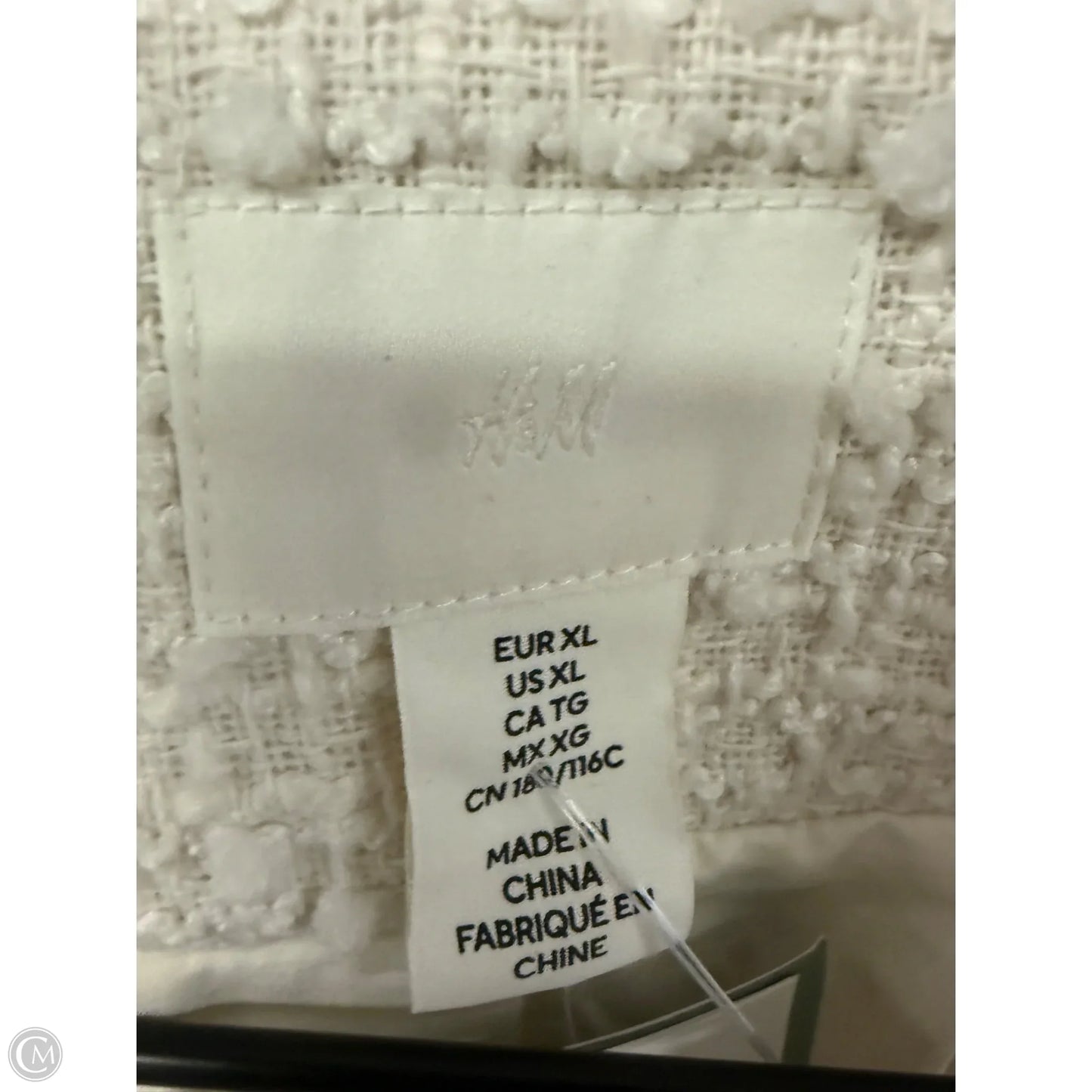 Blazer By H&m In Cream, Size: Xl
