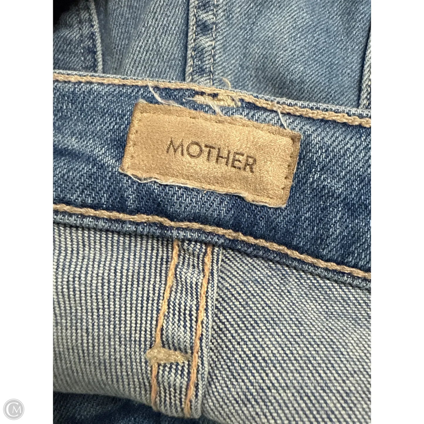 Jeans Straight By Mother In Blue Denim, Size: 8