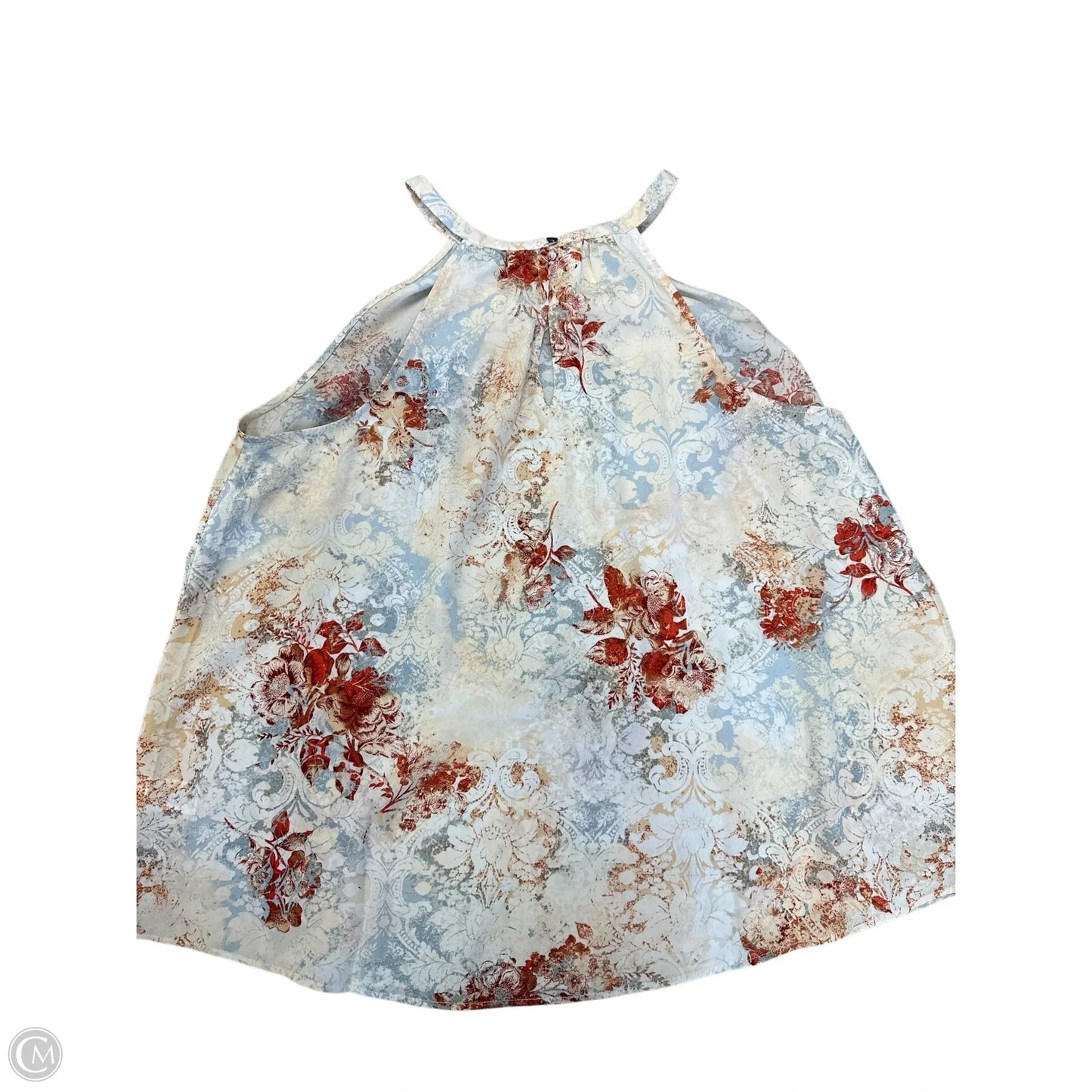 Top Sleeveless By Maurices In Floral Print, Size: 1x