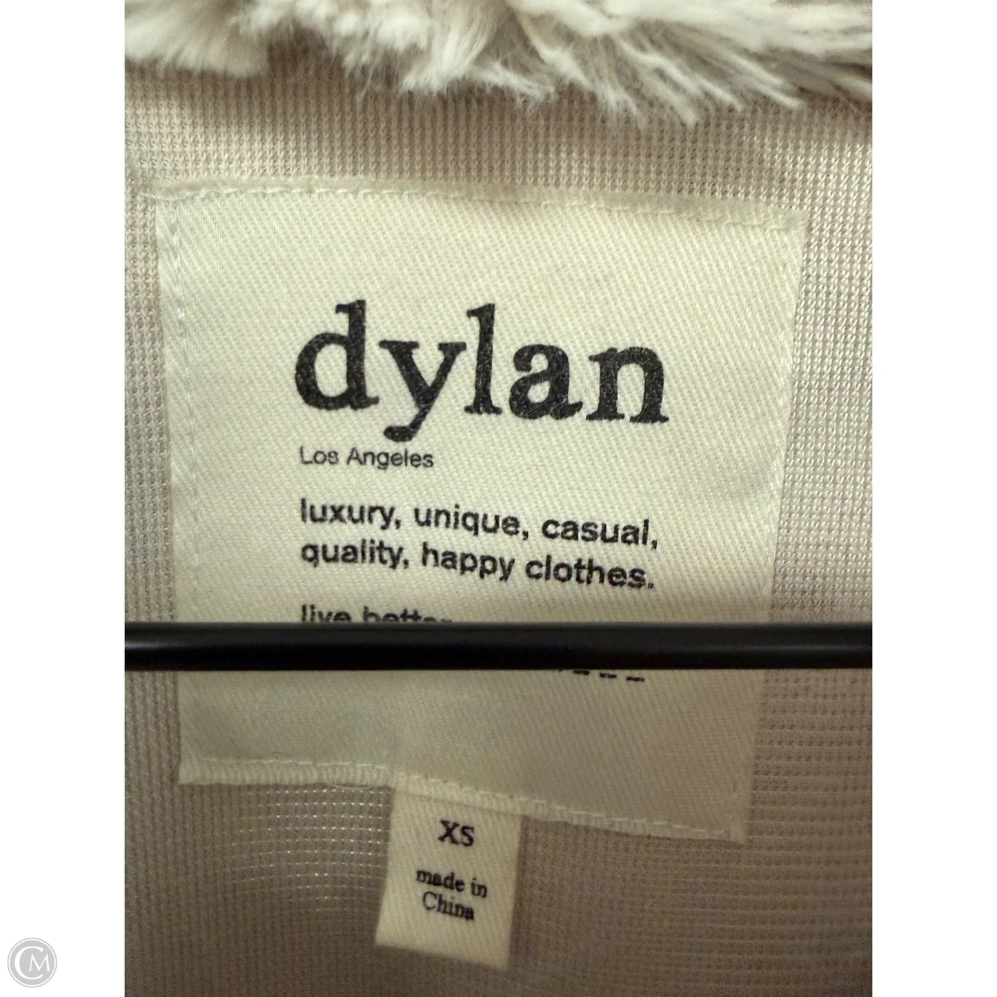 Jacket Faux Fur & Sherpa By Dylan In Cream, Size: Xs