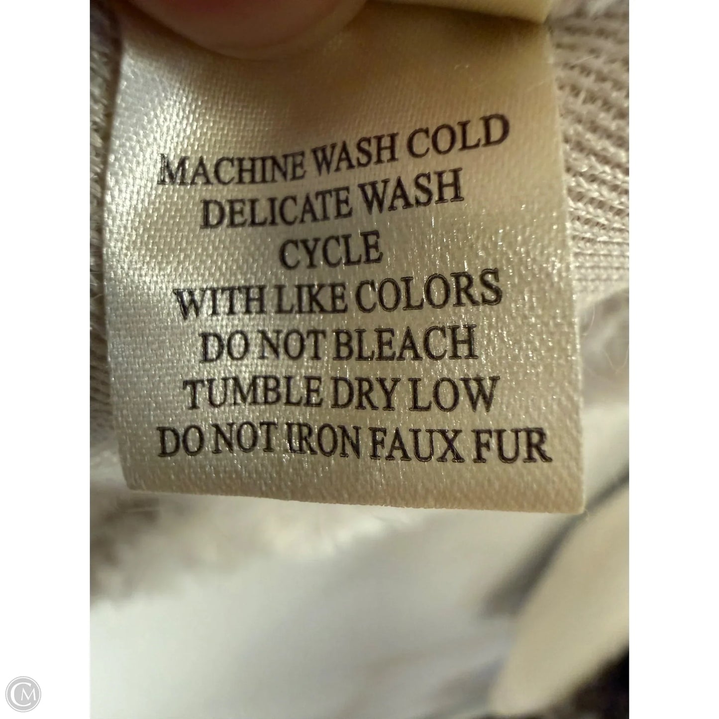 Jacket Faux Fur & Sherpa By Dylan In Cream, Size: Xs
