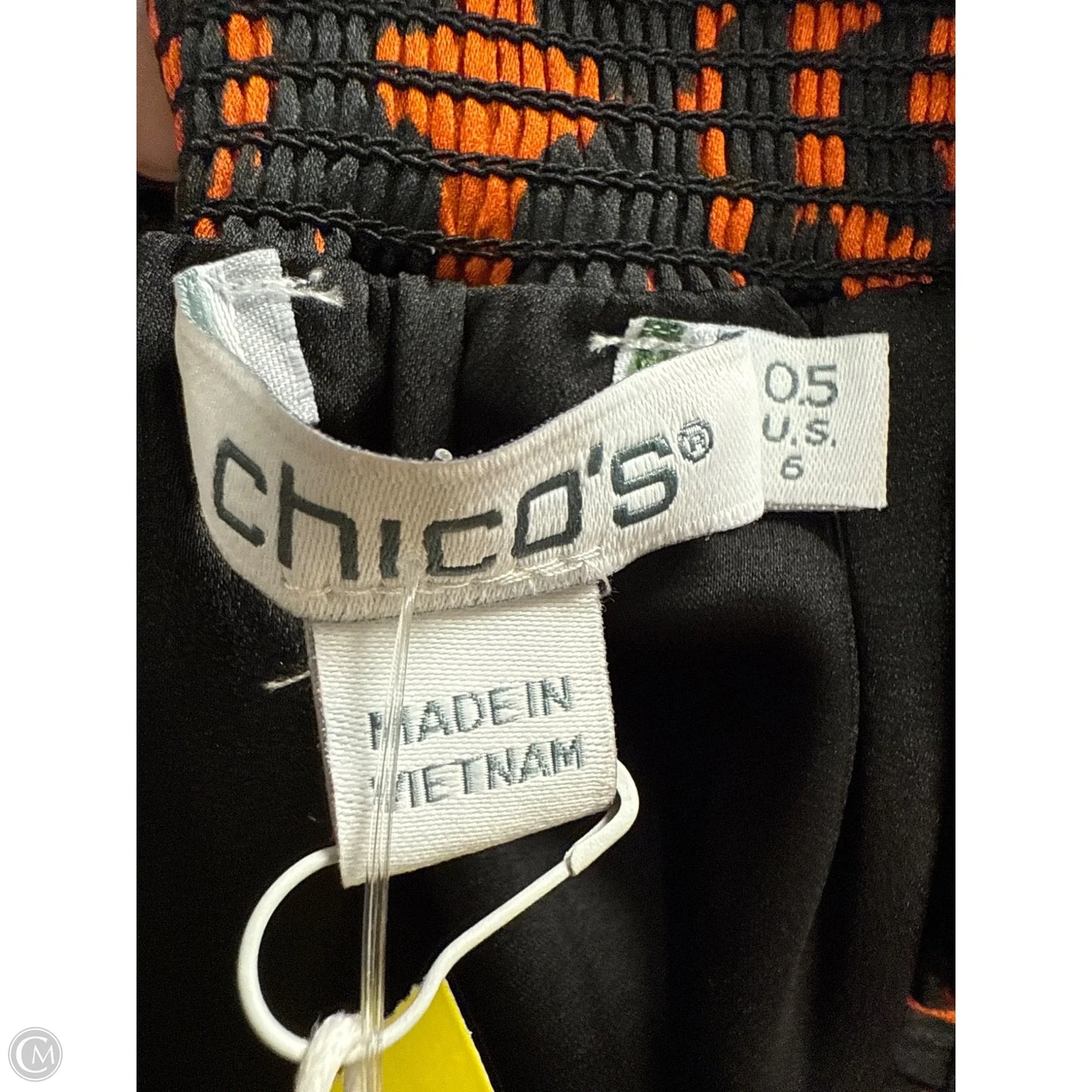 Skirt Maxi By Chicos In Black & Orange, Size: S