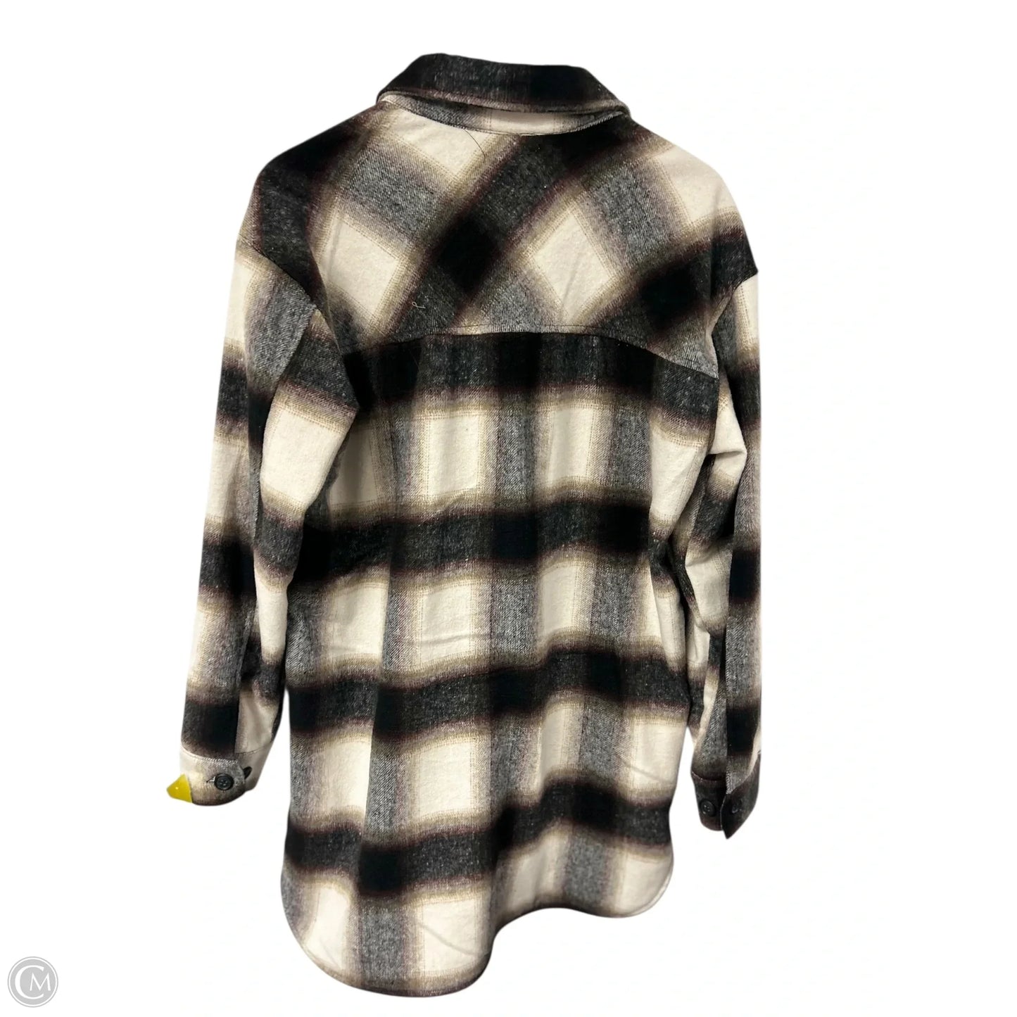Jacket Shirt By Thread And Supply In Plaid Pattern, Size: L