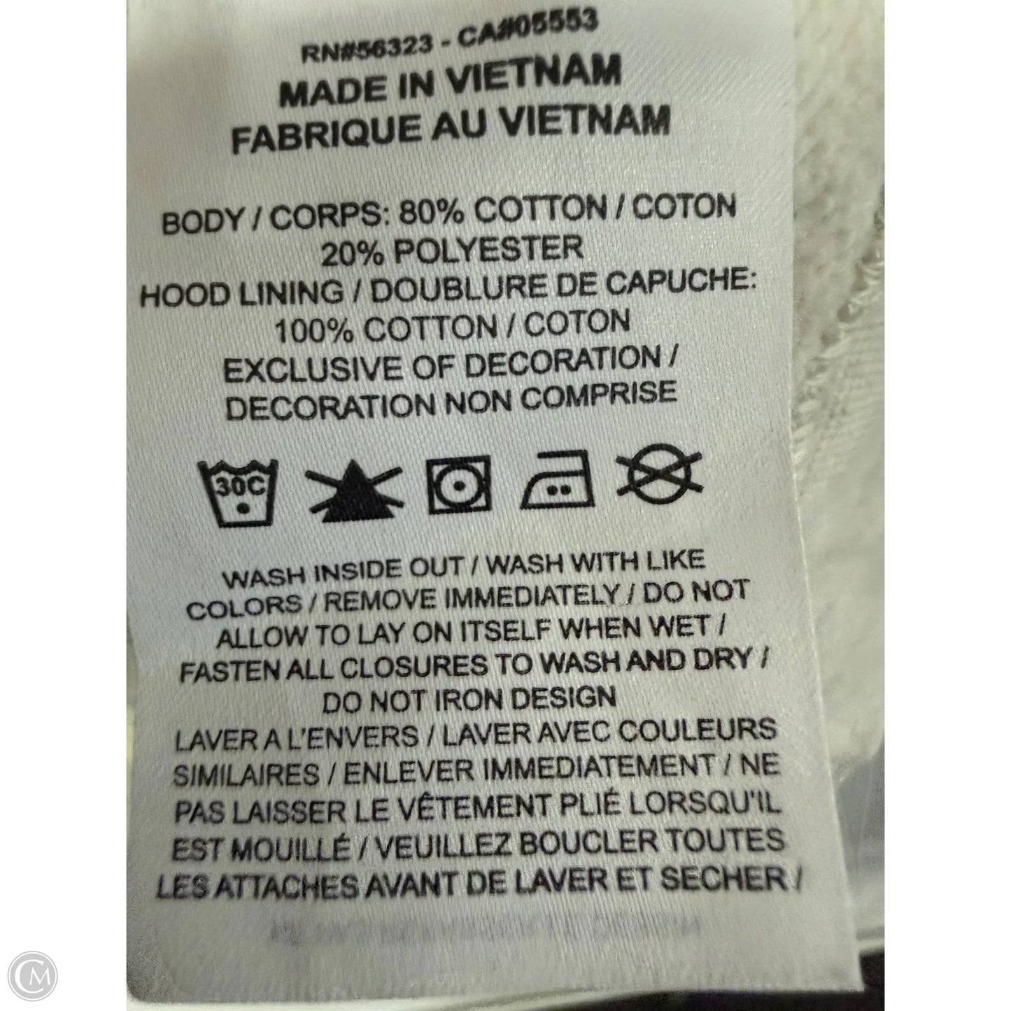 Sweatshirt Hoodie By Nike Apparel In Grey, Size: 3x