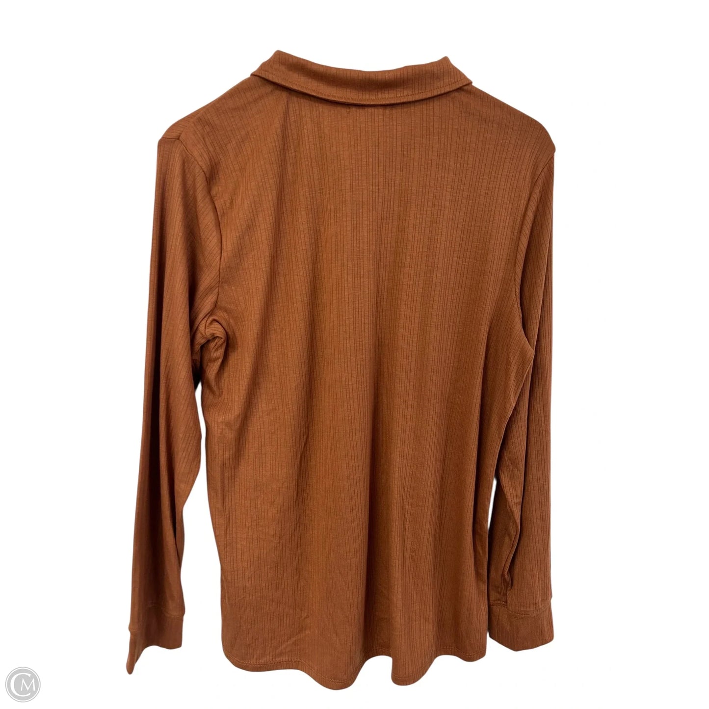 Top Long Sleeve By Maurices In Brown, Size: Xxl