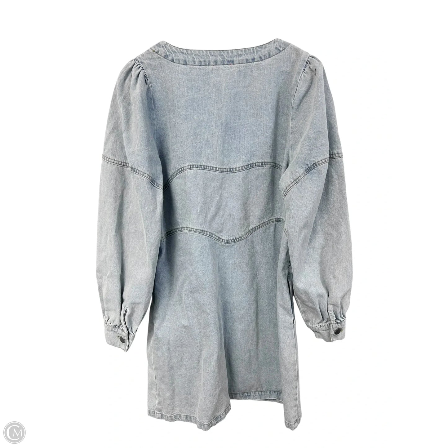Dress Casual Midi By Bibi In Blue Denim, Size: M