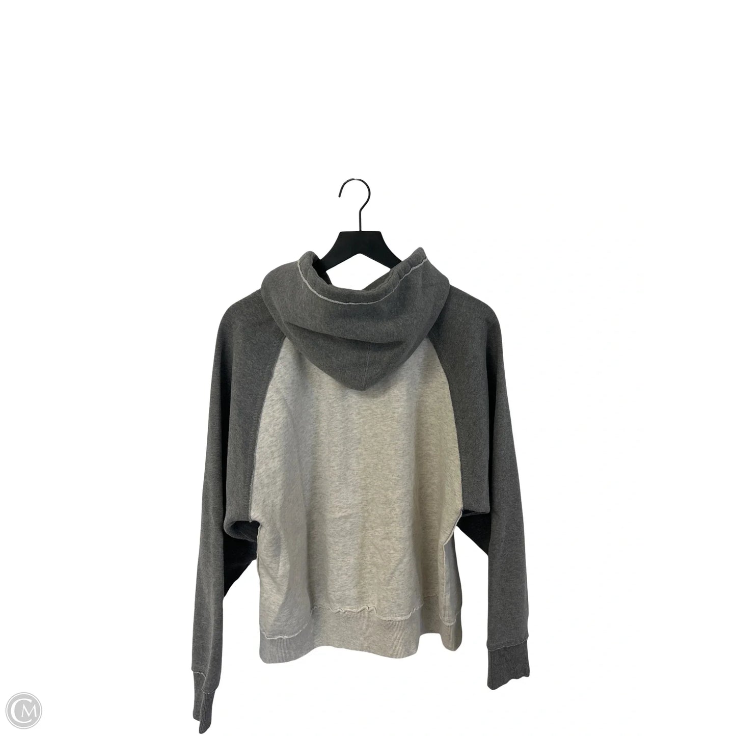Sweatshirt Hoodie By Cme In Grey, Size: S