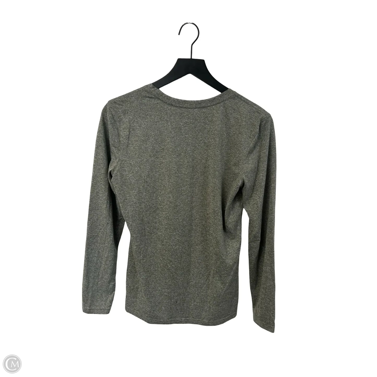 Athletic Top Long Sleeve Crewneck By Nike Apparel In Grey, Size: M