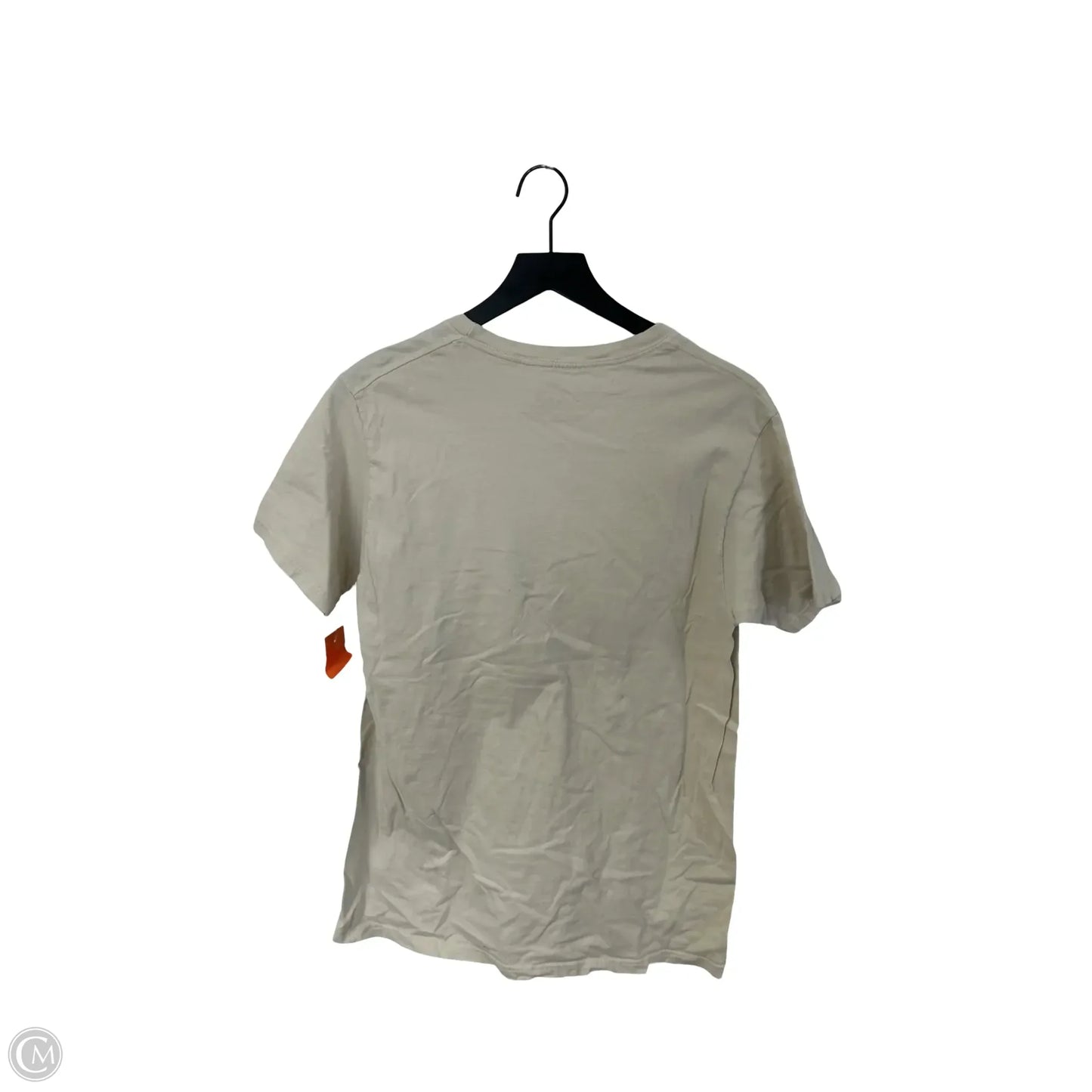 Top Short Sleeve Basic By Cme In Cream, Size: M