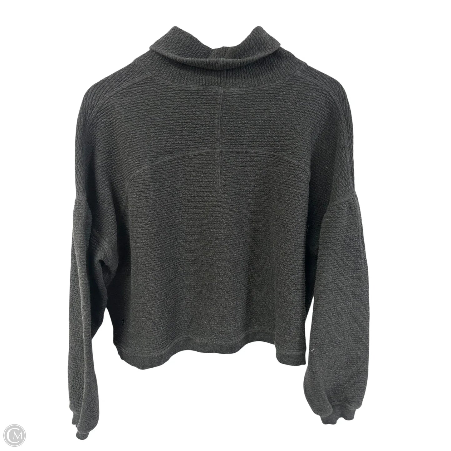 Athletic Sweatshirt Collar By Lululemon In Grey, Size: M