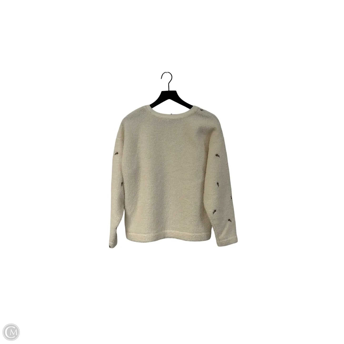 Sweatshirt Crewneck By Loft In Cream, Size: M