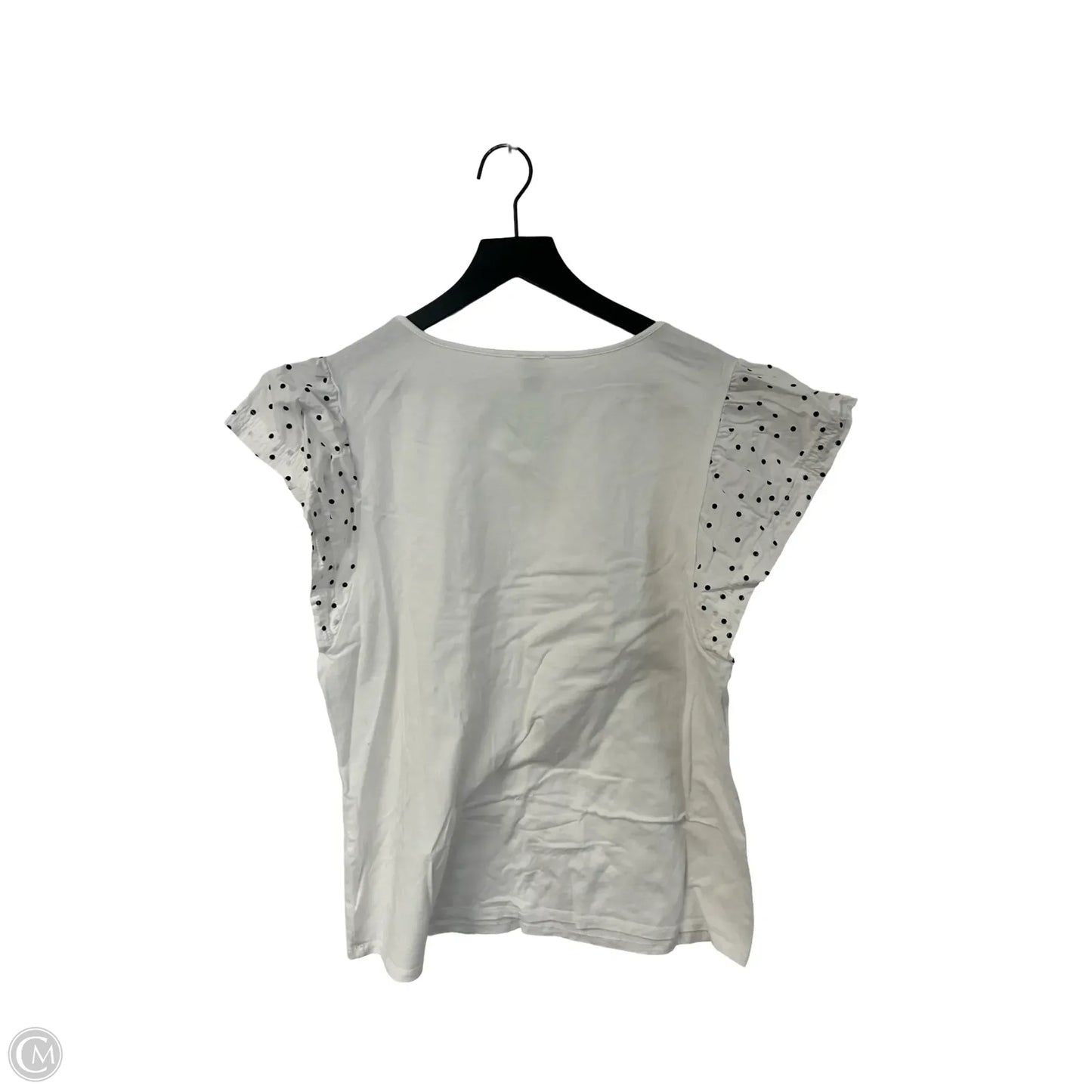 Top Short Sleeve By Anne Klein In White, Size: M
