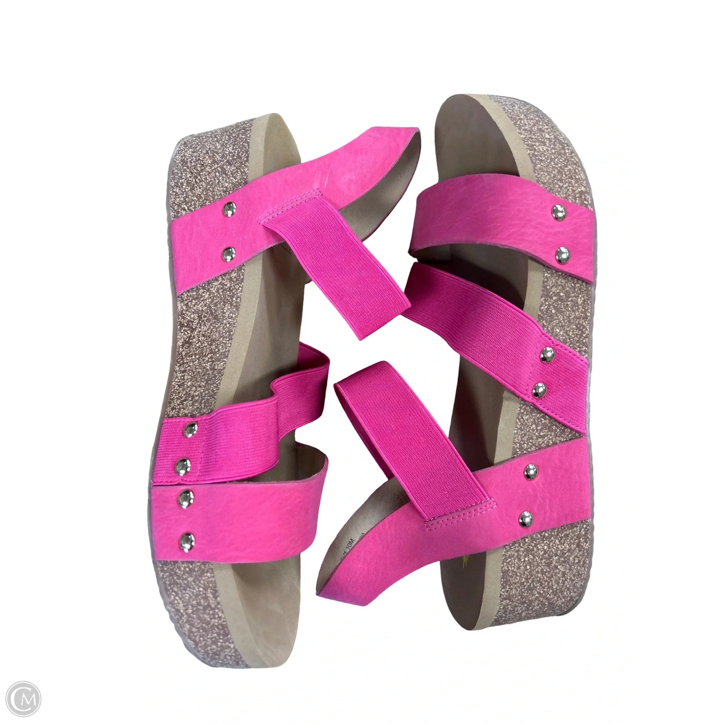 Sandals Flats By Volatile In Pink, Size: 10