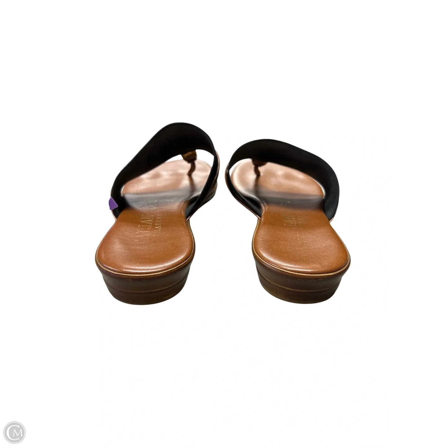 Sandals Flats By Italian Shoemakers In Black & Brown, Size: 7