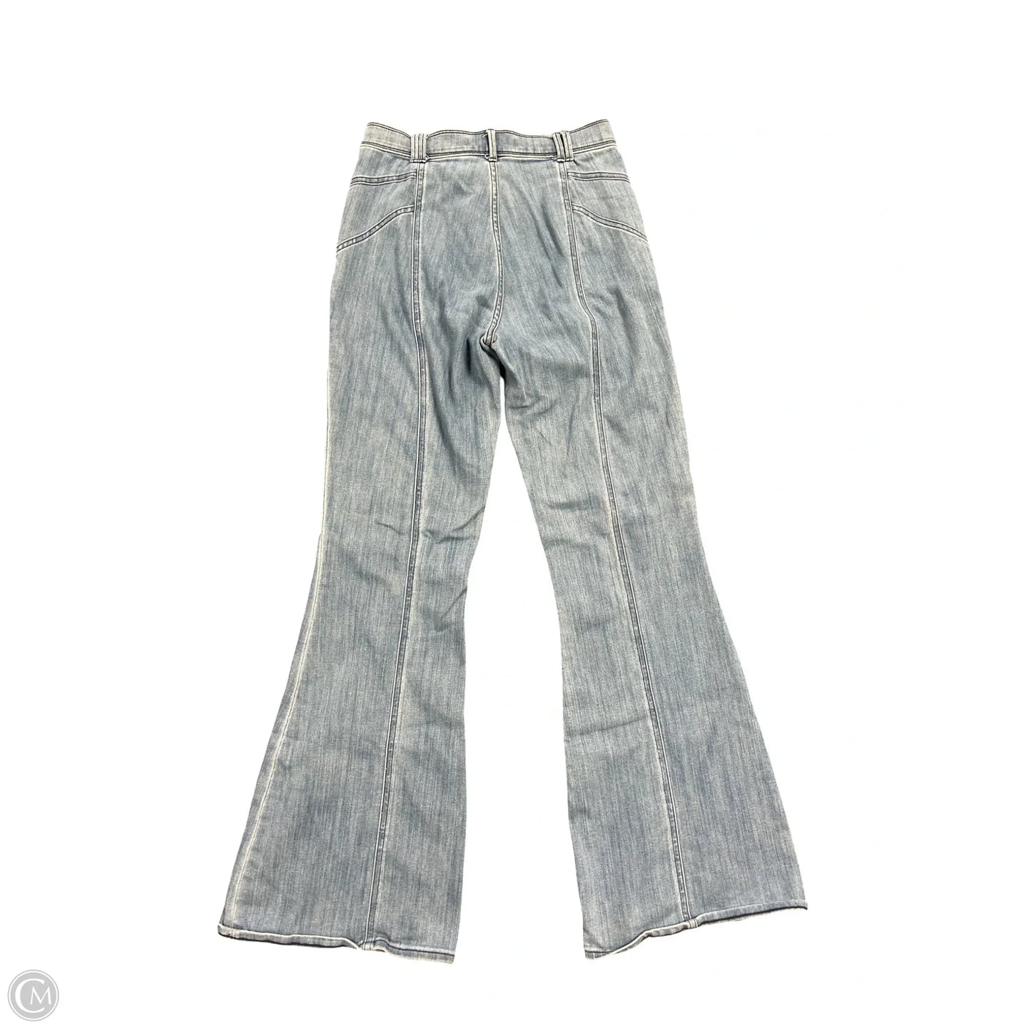 Jeans Flared By Express In Blue Denim, Size: 4