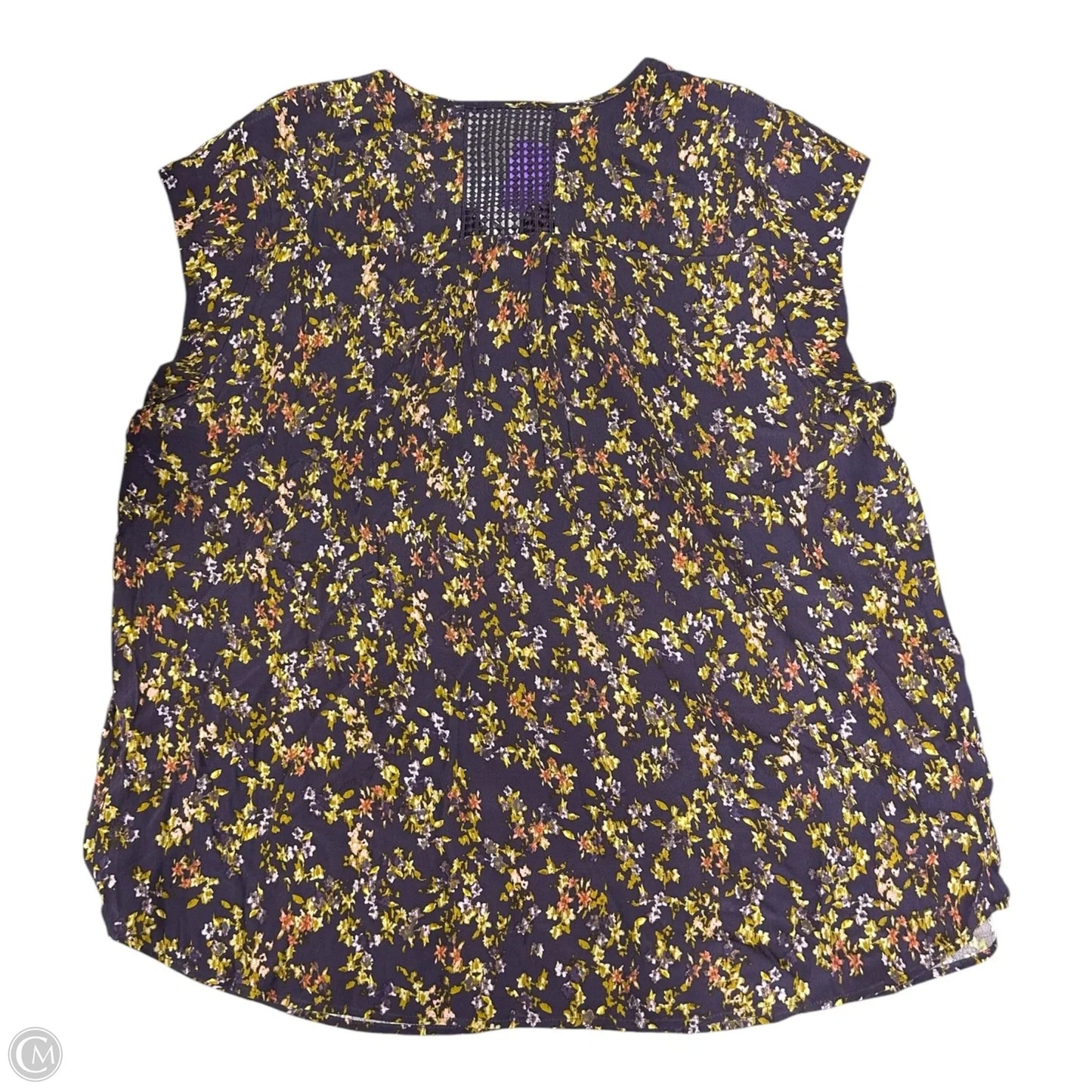 Top Short Sleeve By Clothes Mentor In Floral Print, Size: Xxl