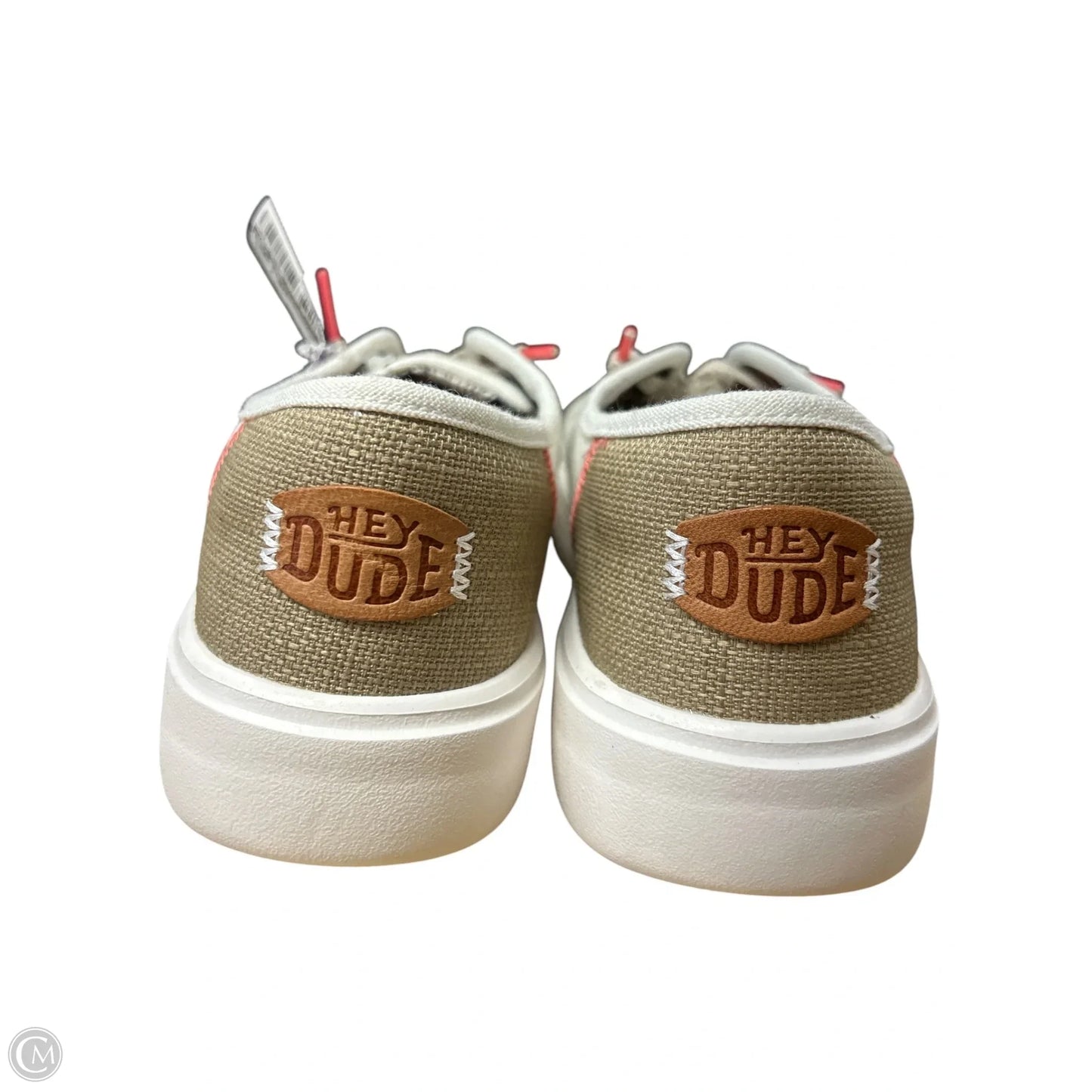 Shoes Flats By Hey Dude In Cream & Tan, Size: 9
