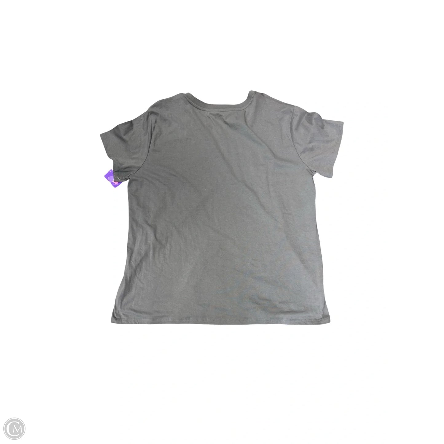 Top Short Sleeve By Clothes Mentor In Grey, Size: Xxl