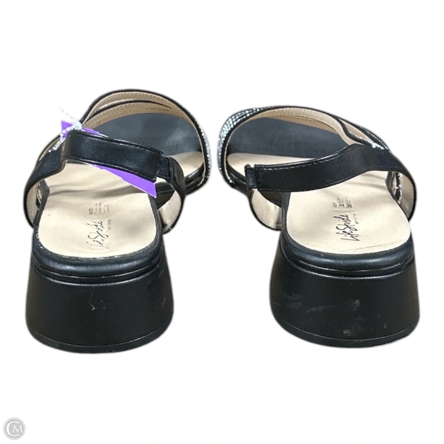 Sandals Flats By Life Stride In Black, Size: 10