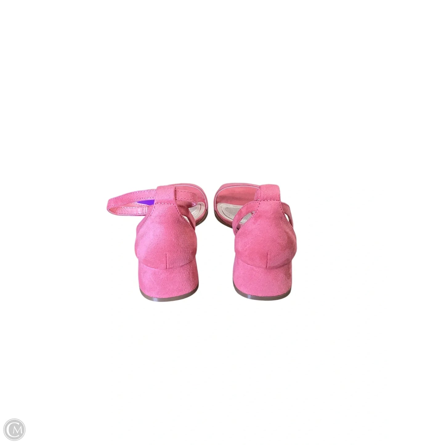 Sandals Heels Block By Cme In Pink, Size: 6.5