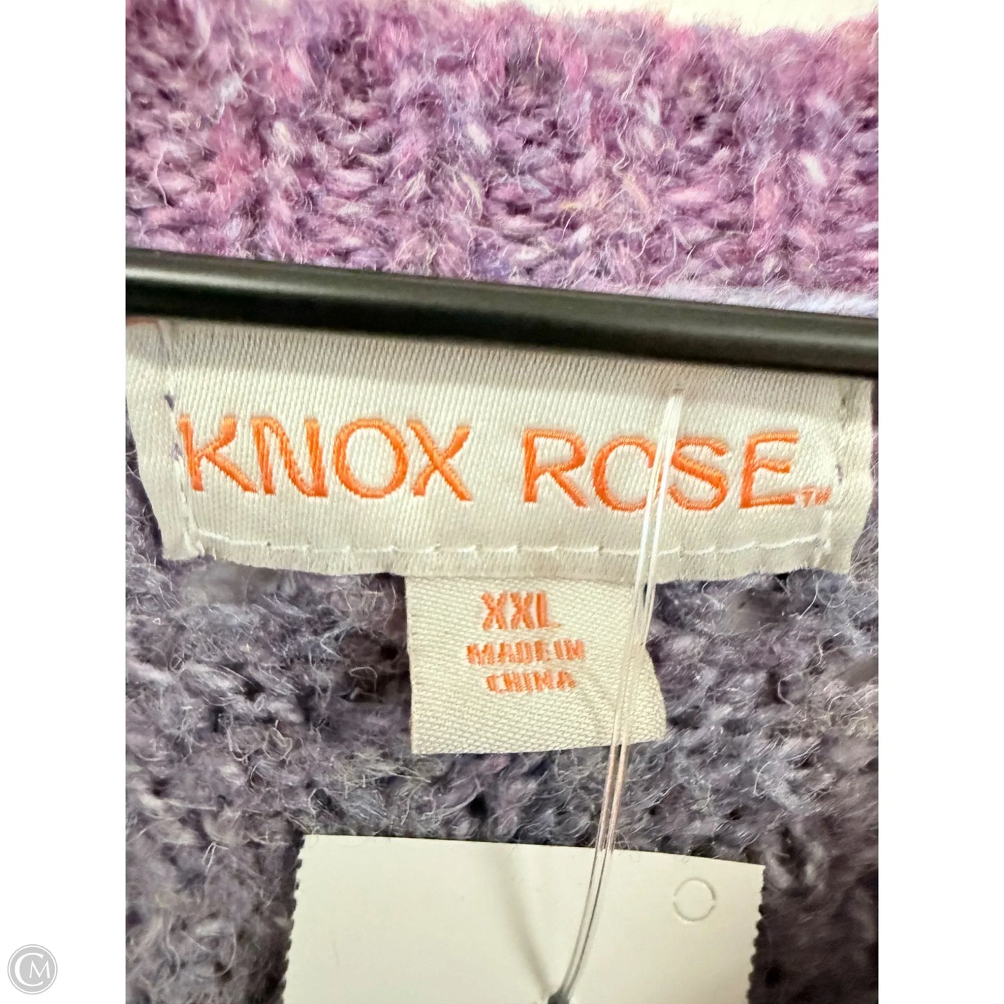 Sweater By Knox Rose In Purple, Size: Xxl