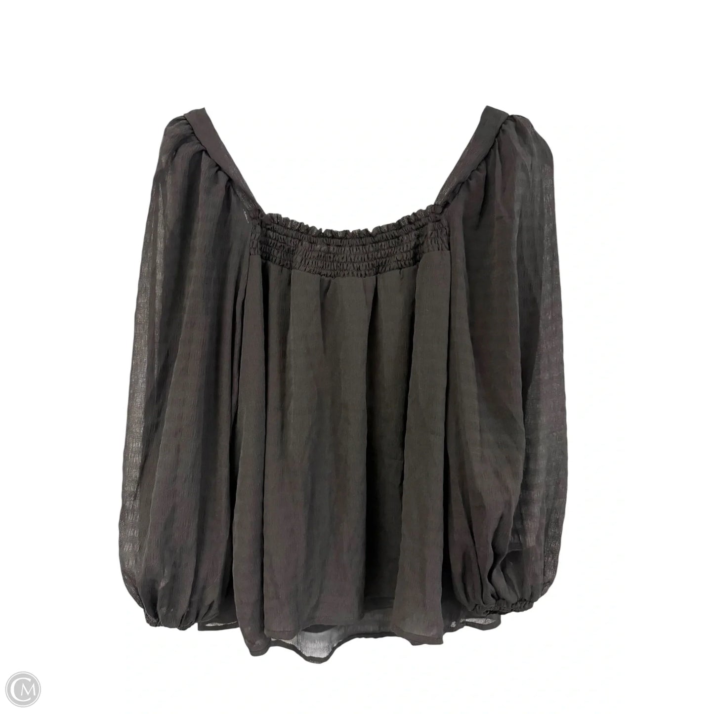 Top 3/4 Sleeve By She + Sky In Black, Size: L