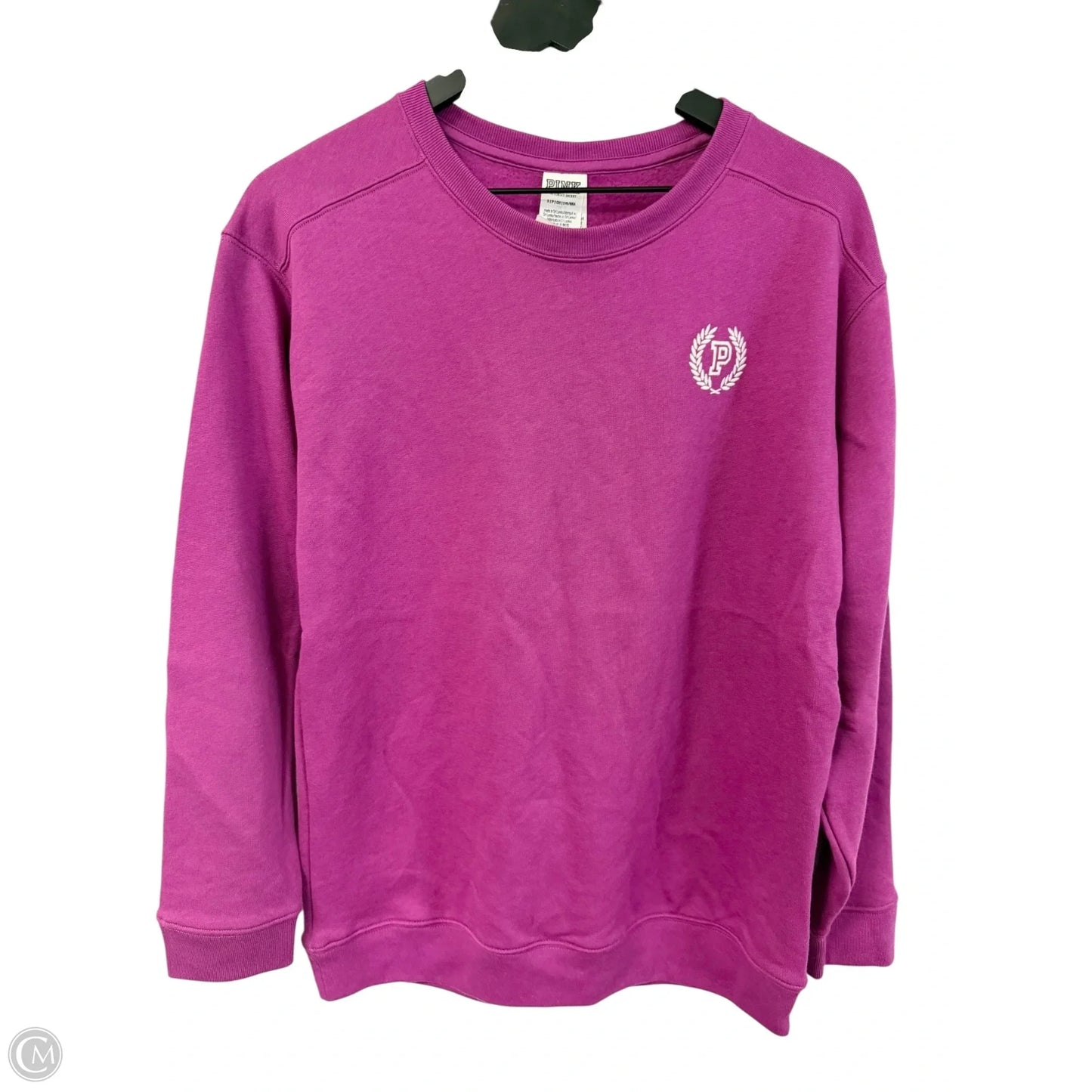Sweatshirt Crewneck By Pink In Purple, Size: S