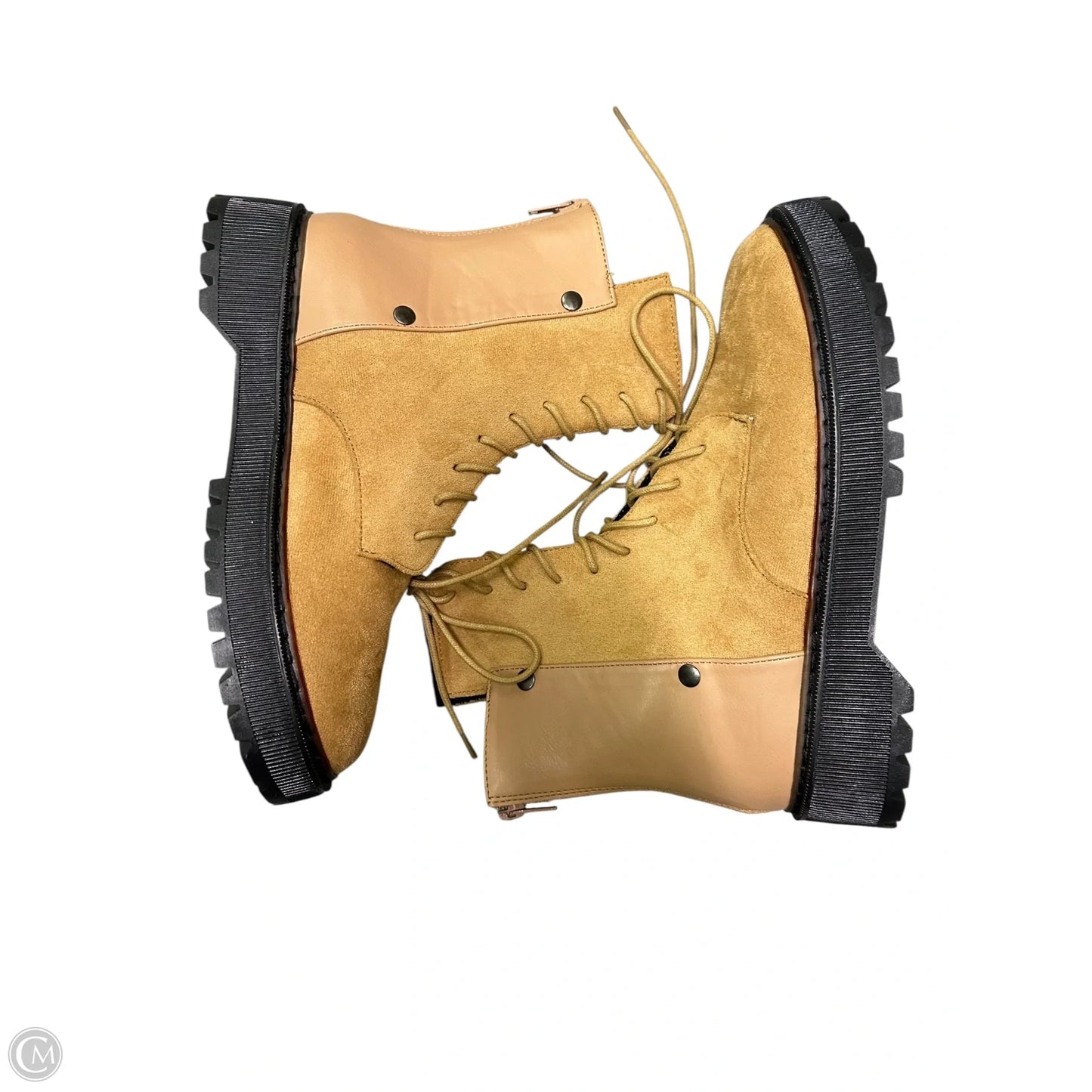 Boots Ankle Flats By Allegra K In Tan, Size: 8.5