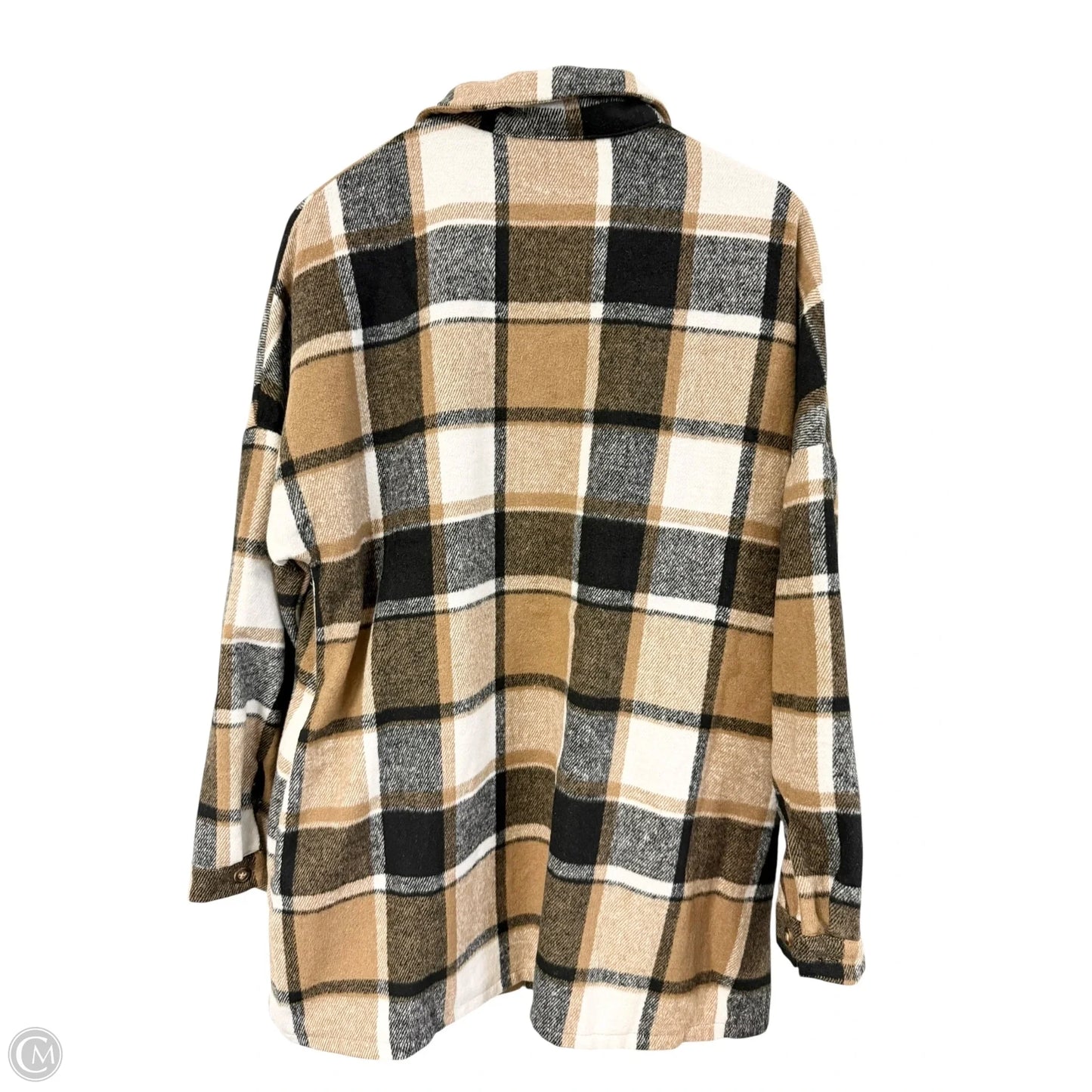 Jacket Shirt By Cme In Plaid Pattern, Size: L